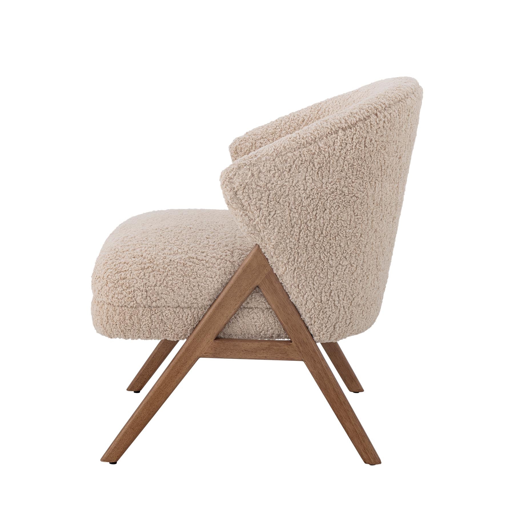 Camino Loungesessel, Natur, FSC®100%, Gummibaumholz in Nature präsentiert im Onlineshop von KAQTU Design AG. Sessel ist von Bloomingville