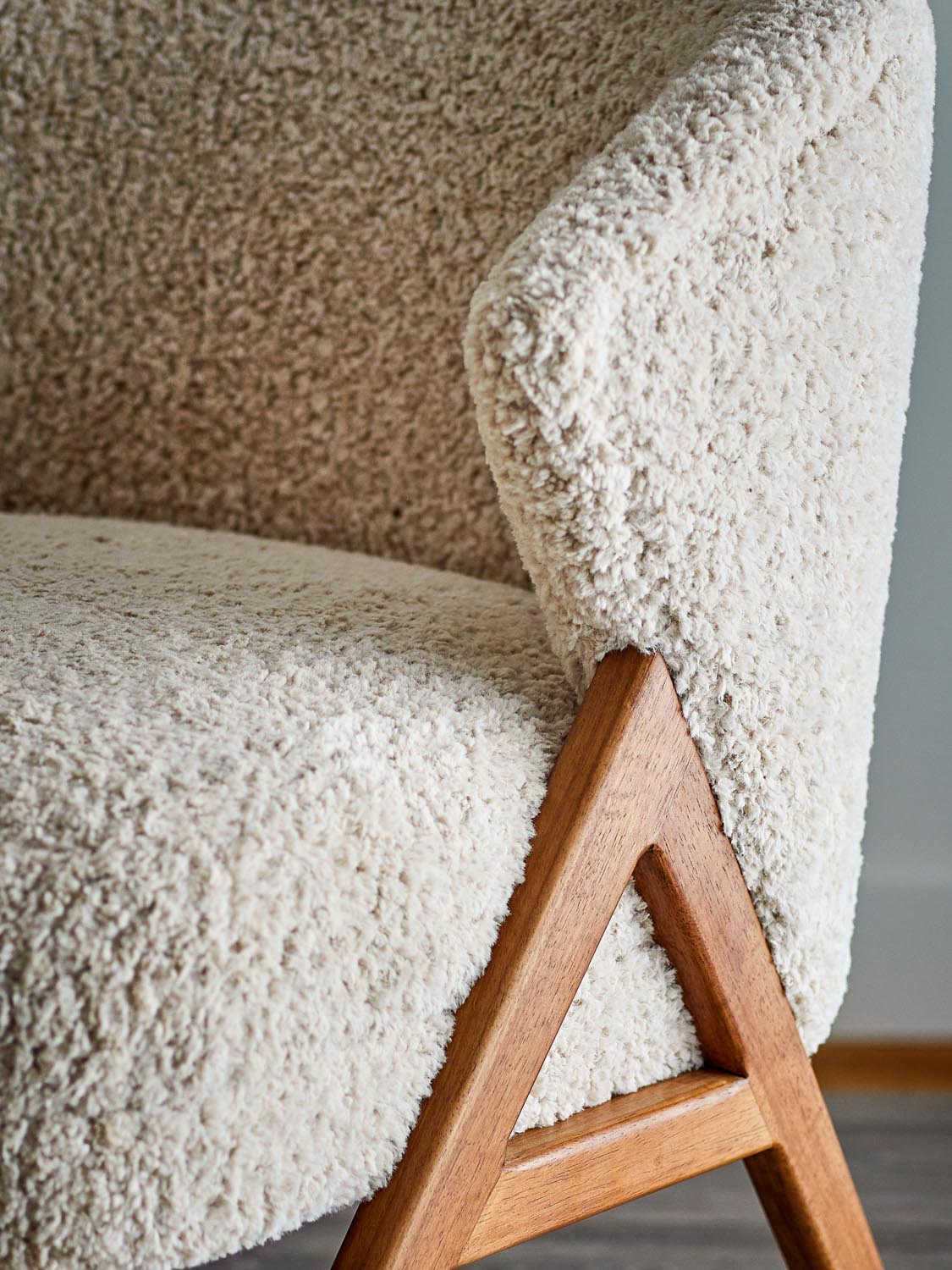 Camino Loungesessel, Natur, FSC®100%, Gummibaumholz in Nature präsentiert im Onlineshop von KAQTU Design AG. Sessel ist von Bloomingville