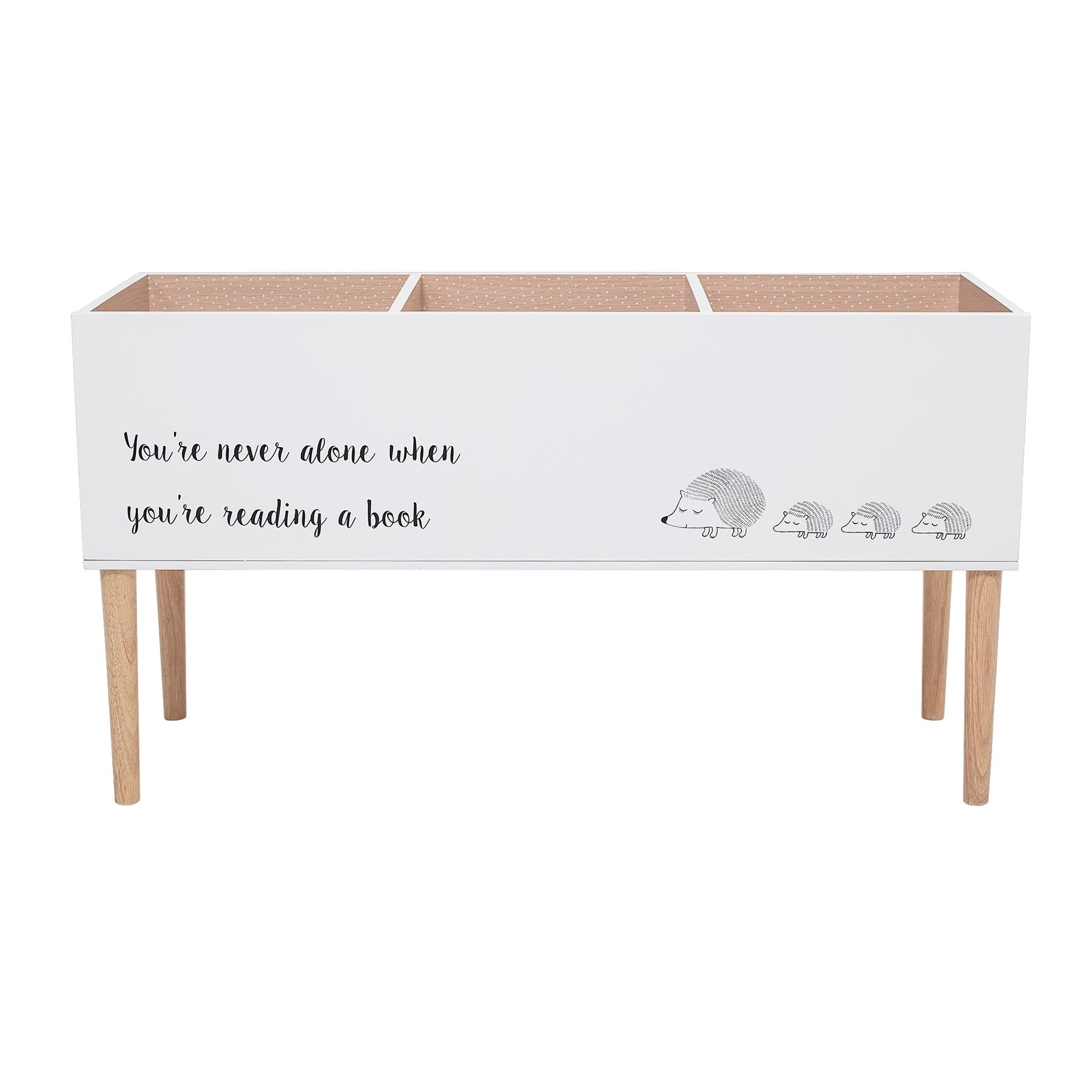 Salam Bücherständer, Weiß, FSC®100%, MDF in White präsentiert im Onlineshop von KAQTU Design AG. Bücherregal ist von Bloomingville Mini
