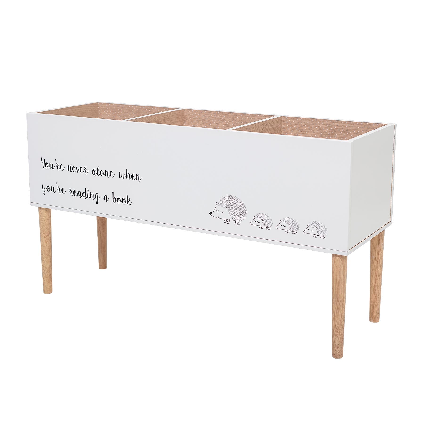 Salam Bücherständer, Weiß, FSC®100%, MDF in White präsentiert im Onlineshop von KAQTU Design AG. Bücherregal ist von Bloomingville Mini