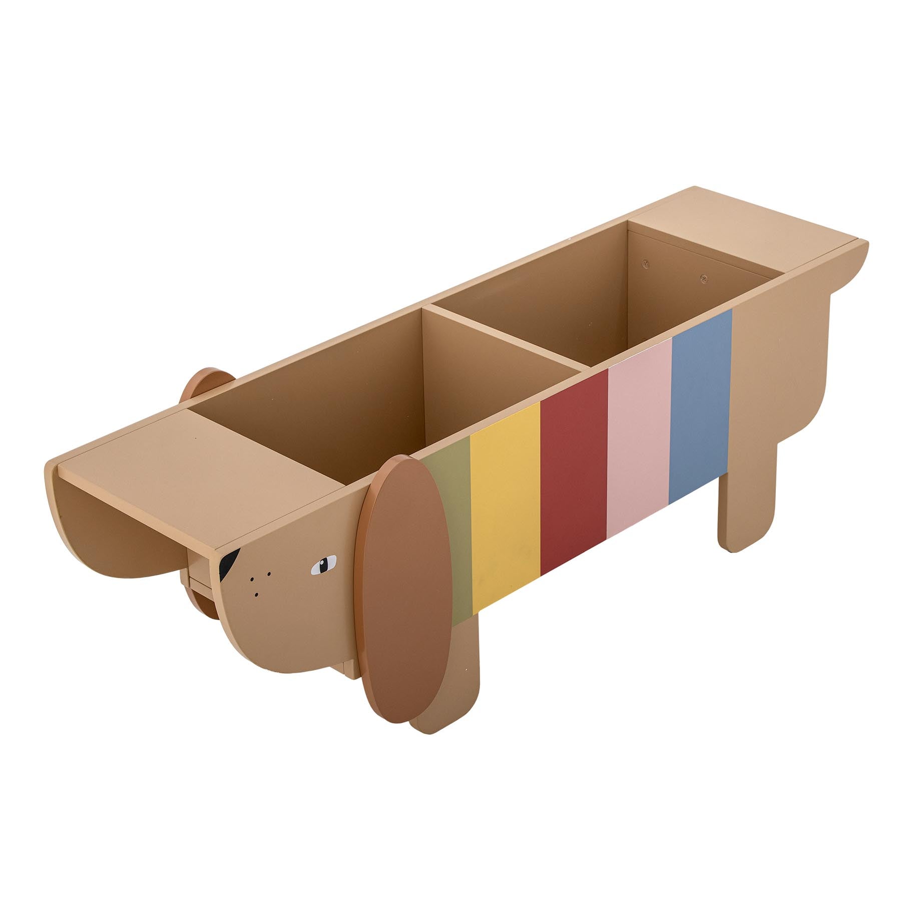 Charlie Bücherständer, Bunt, FSC®100%, MDF in Multi präsentiert im Onlineshop von KAQTU Design AG. Bücherregal ist von Bloomingville Mini