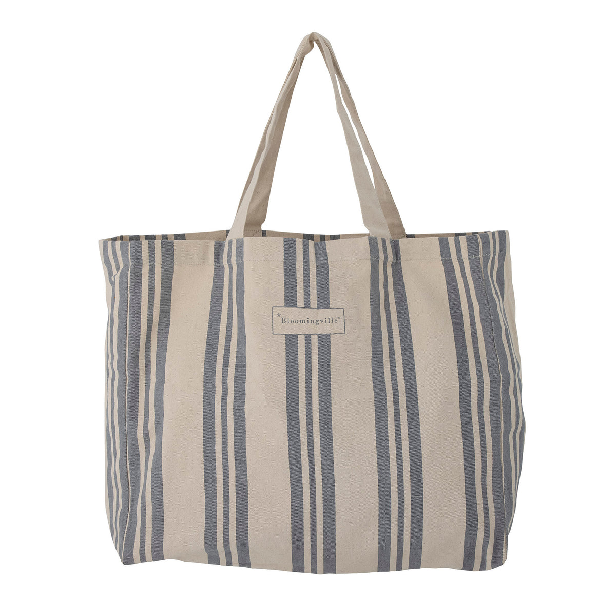 Trina Einkaufstasche, Blue, Baumwolle in Blau präsentiert im Onlineshop von KAQTU Design AG. Tasche ist von Bloomingville