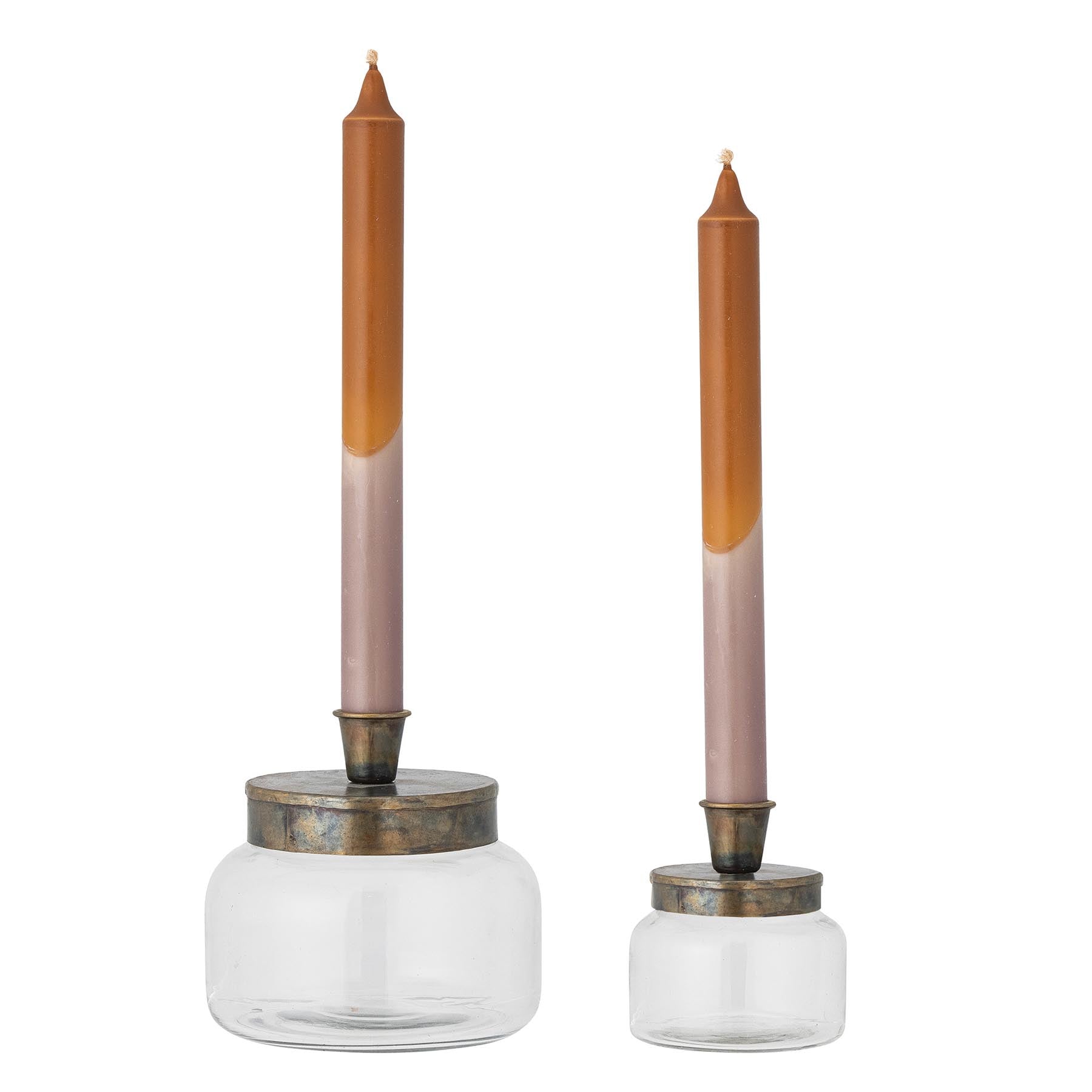 Jaquelin Kerzenhalter, Brass, Glas in Brass präsentiert im Onlineshop von KAQTU Design AG. Kerzenständer ist von Bloomingville