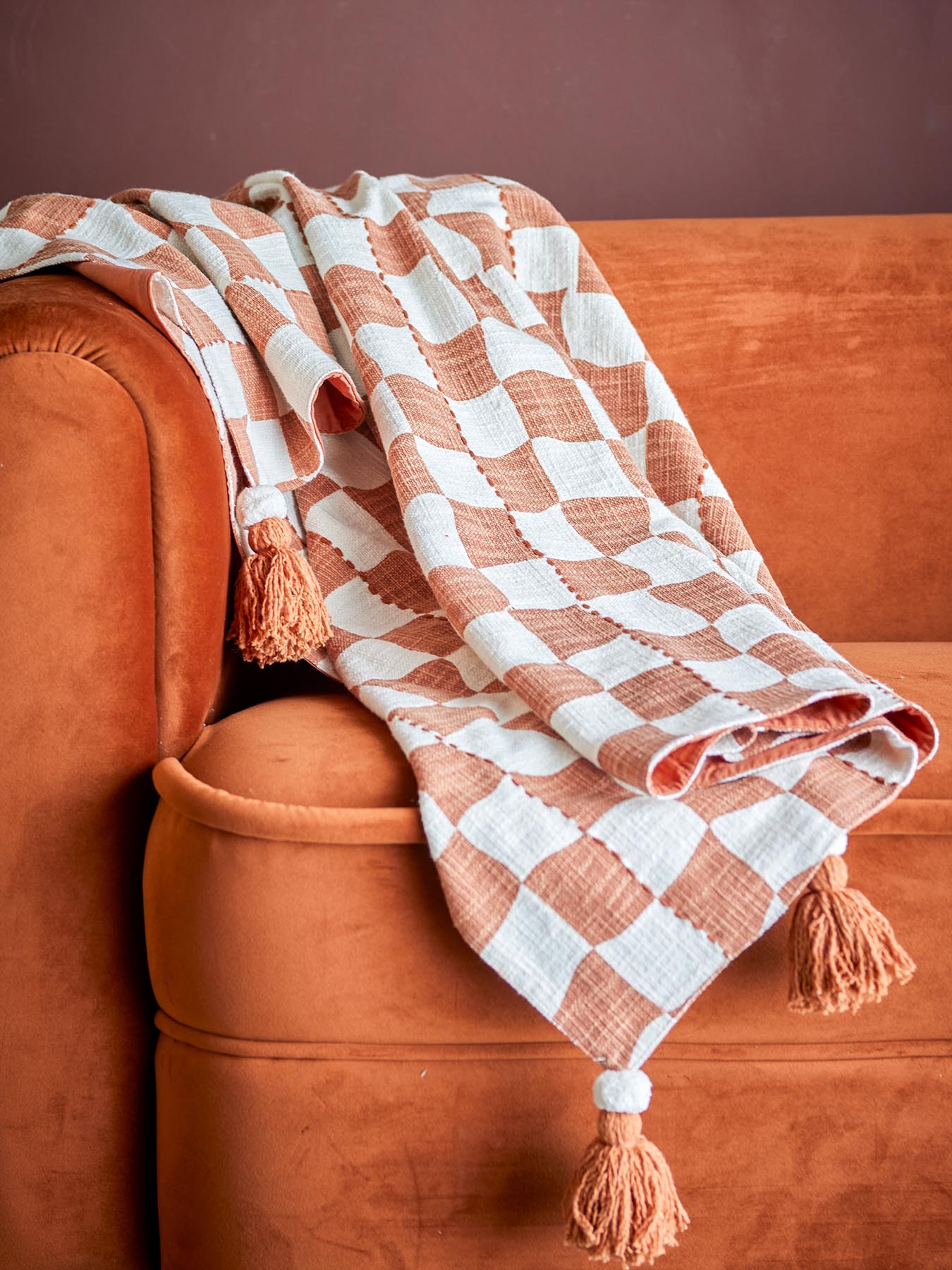 Chola Decke, Braun, Baumwolle OEKO-TEX® in Braun präsentiert im Onlineshop von KAQTU Design AG. Bettüberwurf ist von Creative Collection