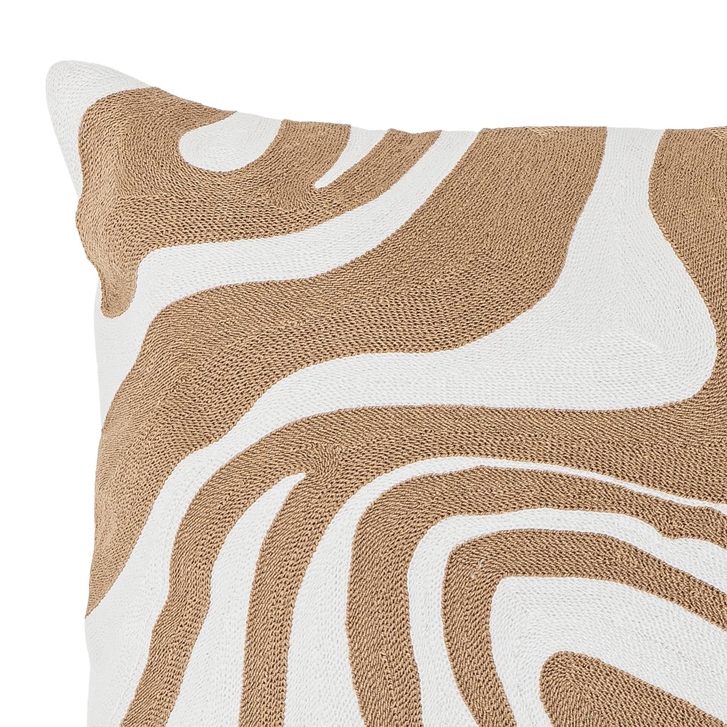 Aba Kissen, Natur, Baumwolle in Natur präsentiert im Onlineshop von KAQTU Design AG. Deko Kissen ist von Bloomingville