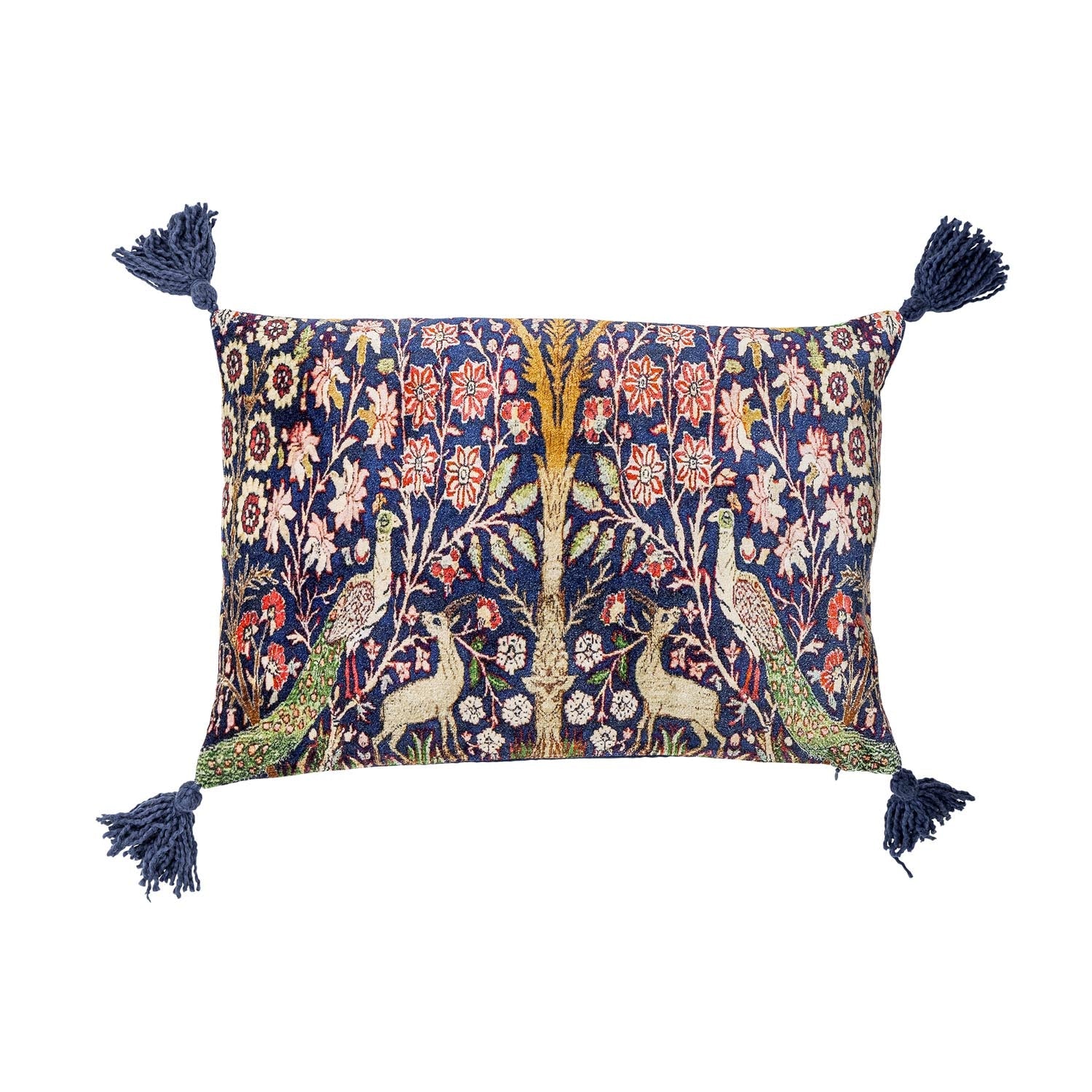 Adya Kissen, Blau, Viskose in Blau präsentiert im Onlineshop von KAQTU Design AG. Deko Kissen ist von Creative Collection