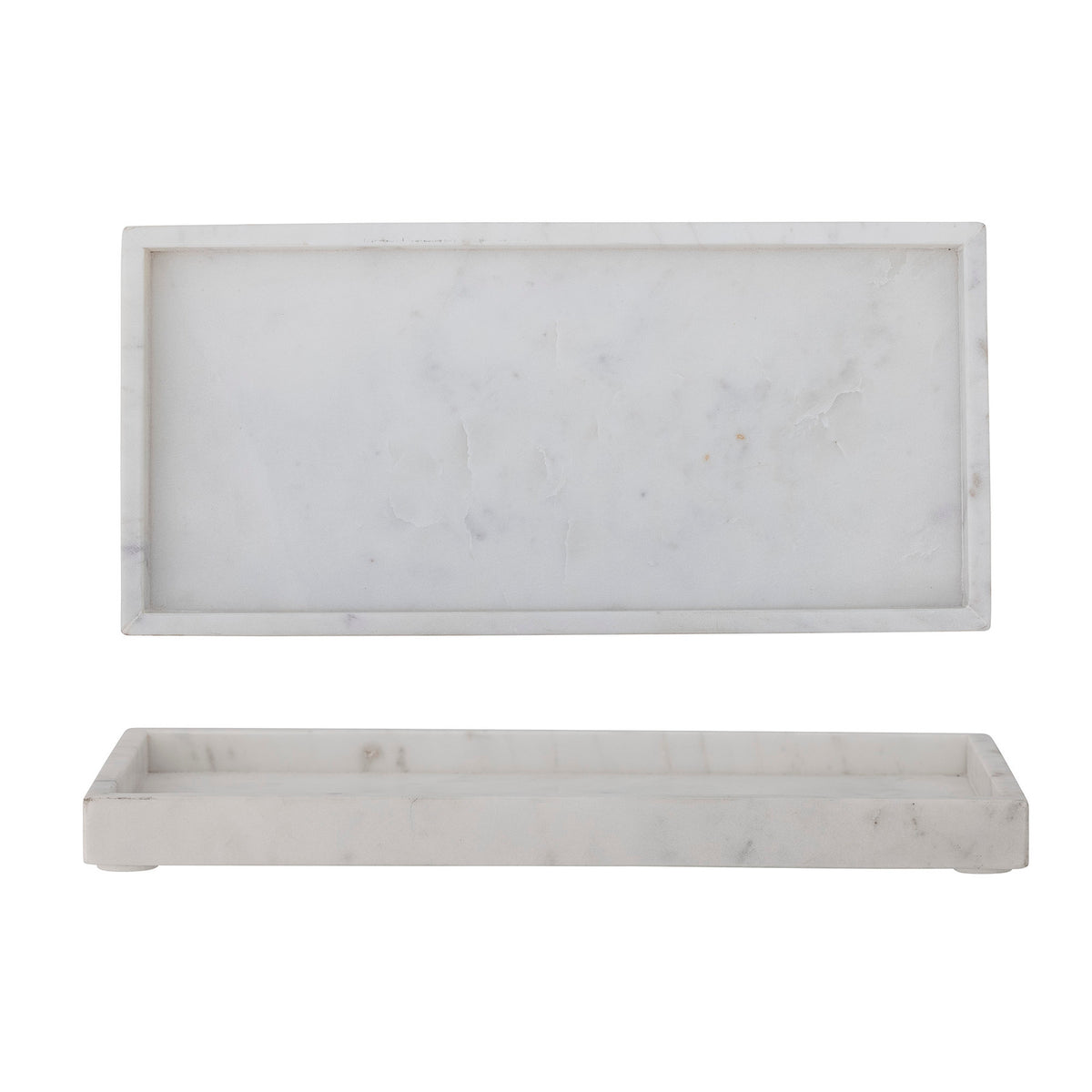 Majsa Tablett, Weiss, Marmor in Weiss präsentiert im Onlineshop von KAQTU Design AG. Tablett ist von Bloomingville