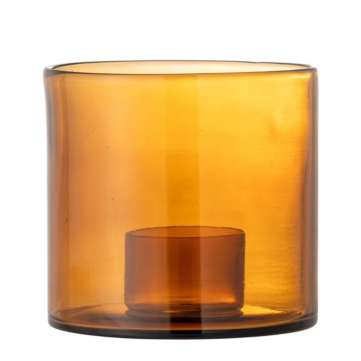 Kahlah Kerzenhalter, Braun, Recyceltes Glas in Braun präsentiert im Onlineshop von KAQTU Design AG. Kerzenständer ist von Bloomingville