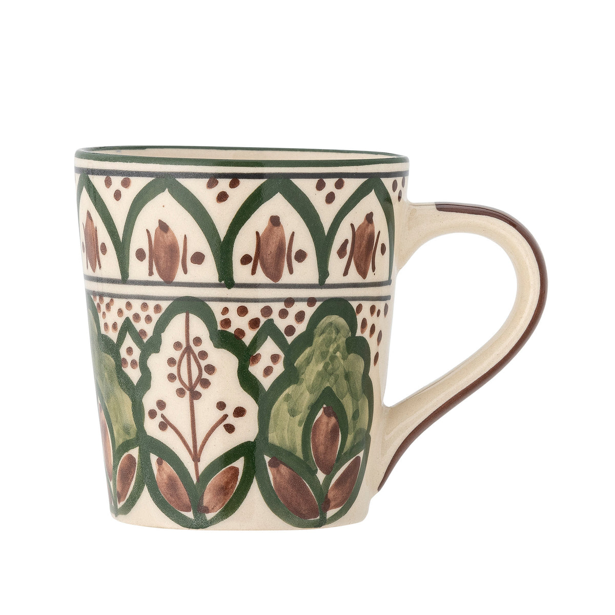 Karlie Becher, Grün, Steingut in Grün präsentiert im Onlineshop von KAQTU Design AG. Tasse ist von Creative Collection