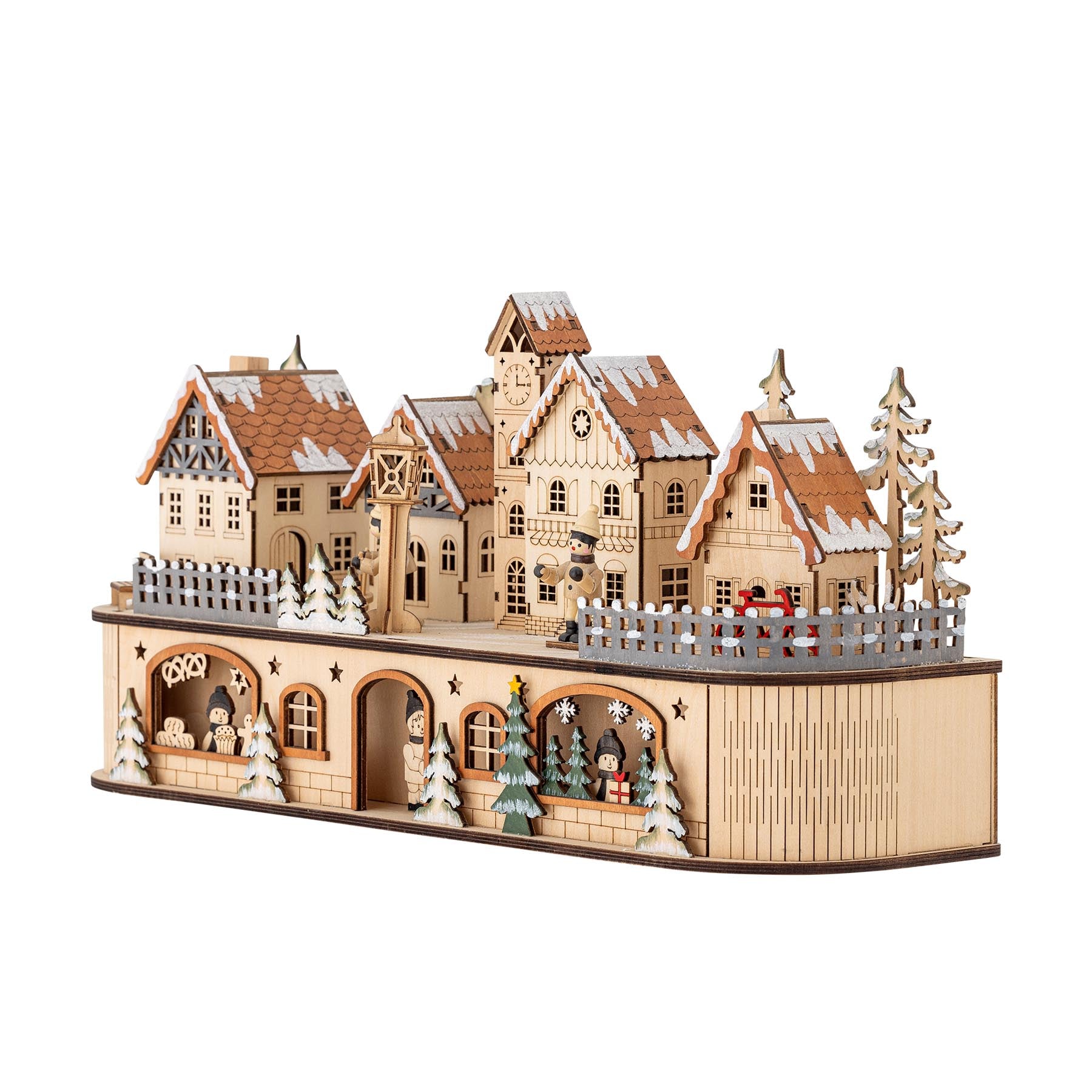 Norwich Deko mit Licht, Natur, Sperrholz in Nature präsentiert im Onlineshop von KAQTU Design AG. Kunstgegenstände ist von Bloomingville