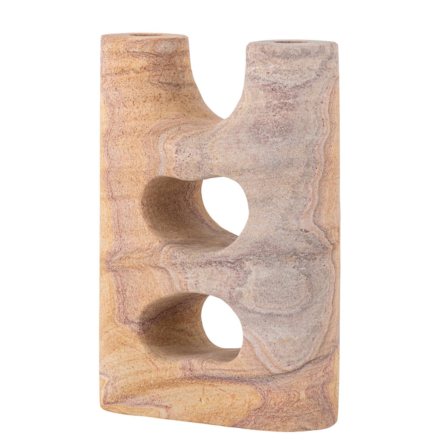 Lodi Kerzenhalter, Natur, Sandstein in Natur präsentiert im Onlineshop von KAQTU Design AG. Kerzenständer ist von Bloomingville