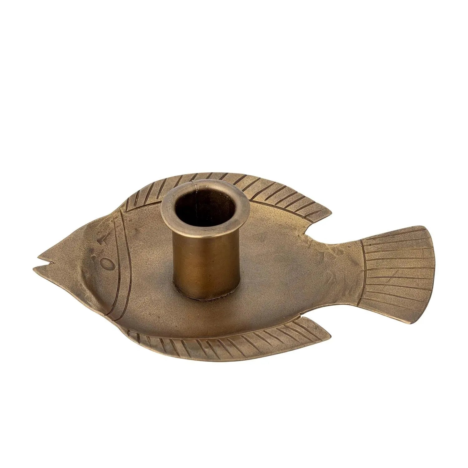 Fabius Kerzenhalter, Brass, Metall in Messing präsentiert im Onlineshop von KAQTU Design AG. Kerzenständer ist von Creative Collection