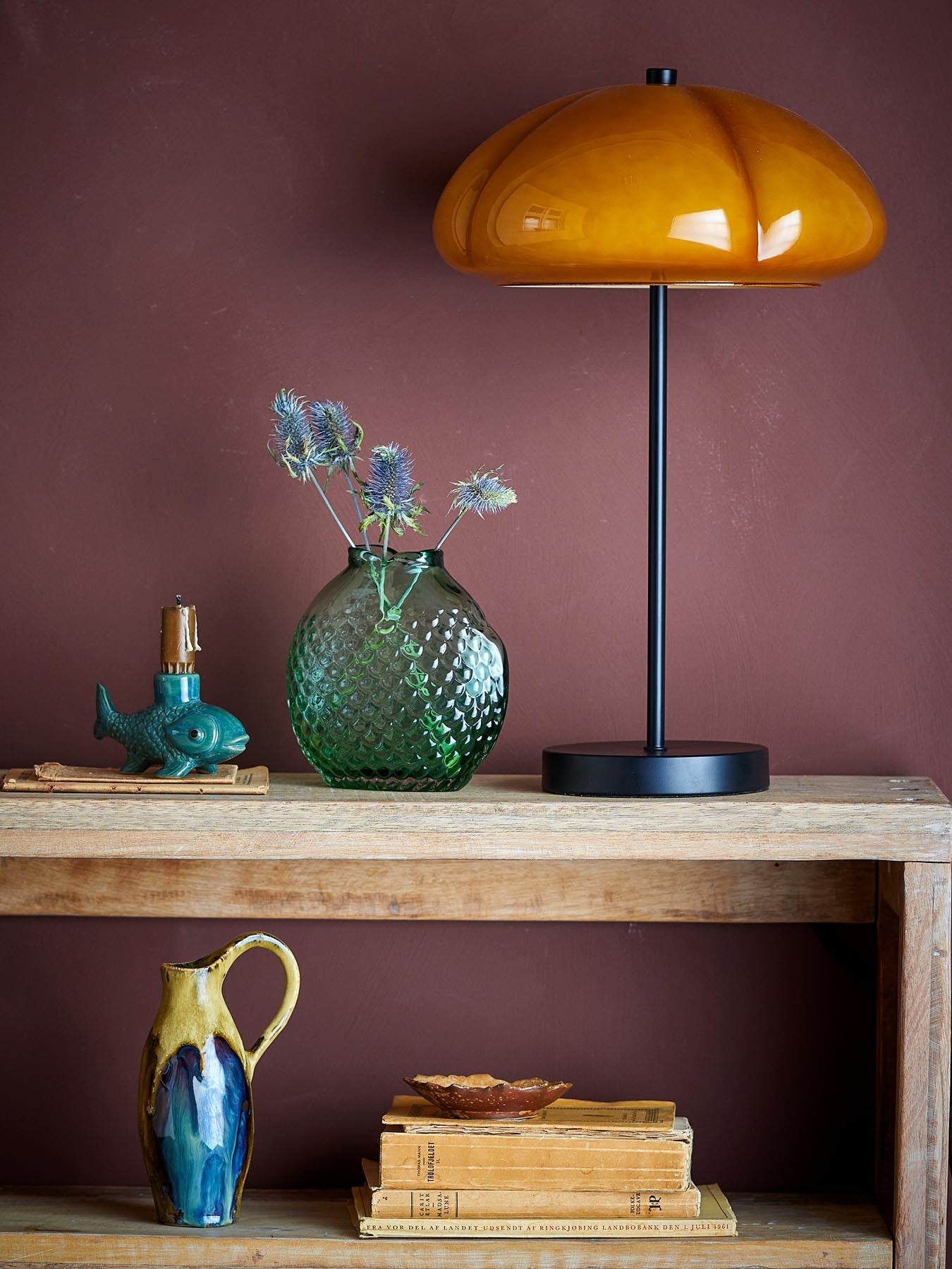 Kinoko Tischlampe, Gelb, Metall in Gelb präsentiert im Onlineshop von KAQTU Design AG. Tischleuchte ist von Creative Collection