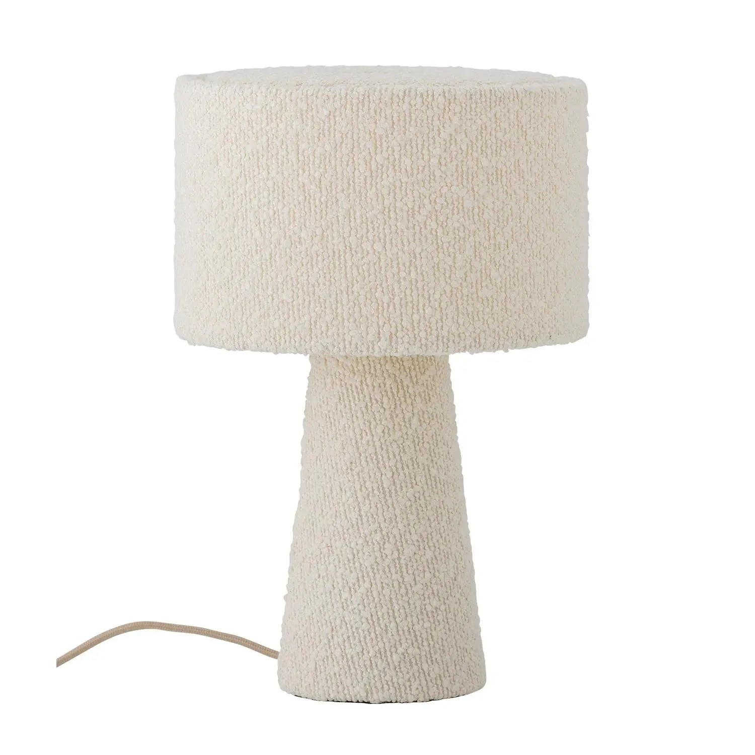 Emmie Tischlampe, Weiß, Polyester in Weiß präsentiert im Onlineshop von KAQTU Design AG. Tischleuchte ist von Bloomingville