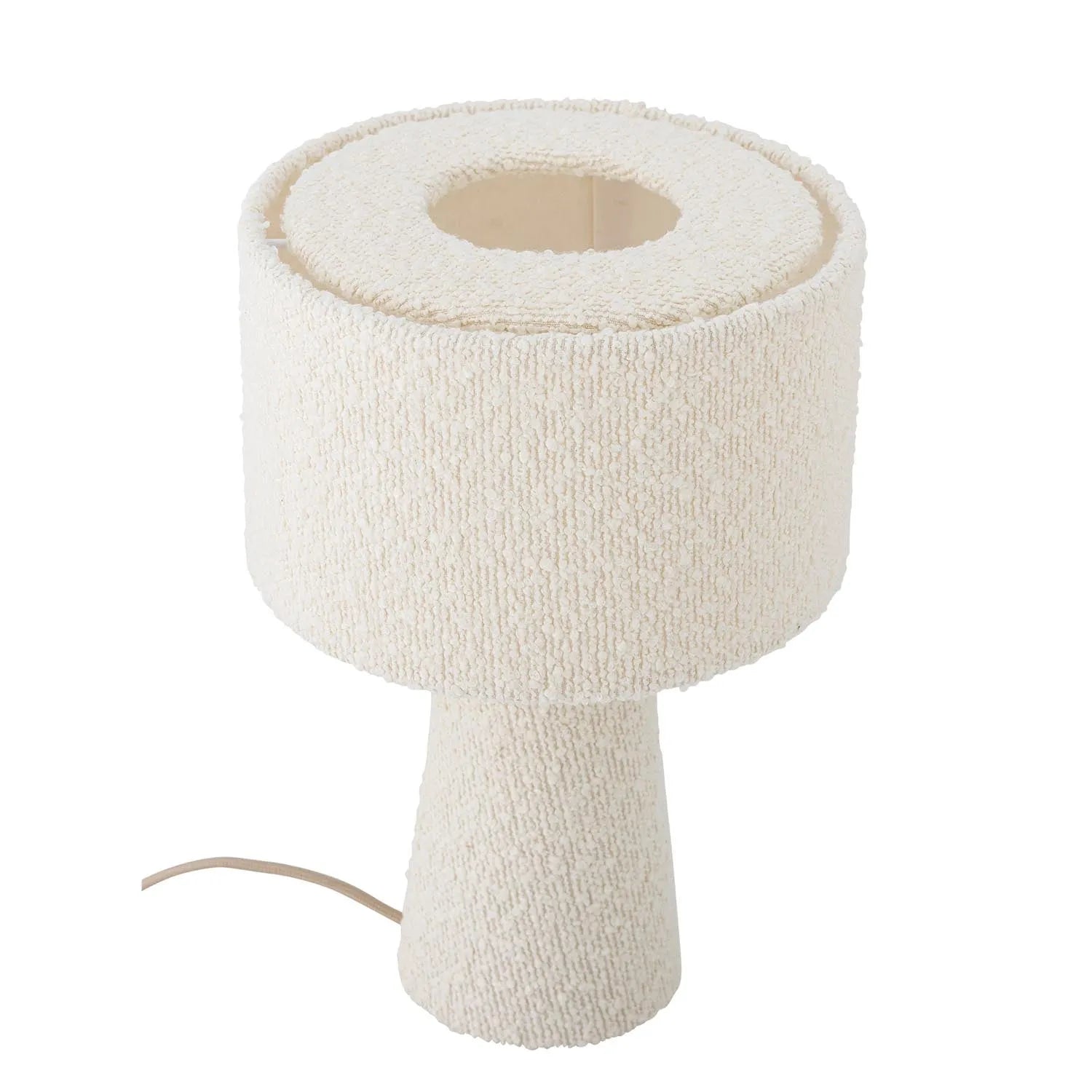 Emmie Tischlampe, Weiß, Polyester in Weiß präsentiert im Onlineshop von KAQTU Design AG. Tischleuchte ist von Bloomingville