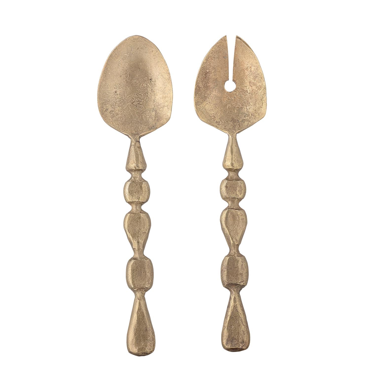Edi Salatbesteck, Brass, Metall in Messing präsentiert im Onlineshop von KAQTU Design AG. Aufbewahrungsdose ist von Bloomingville