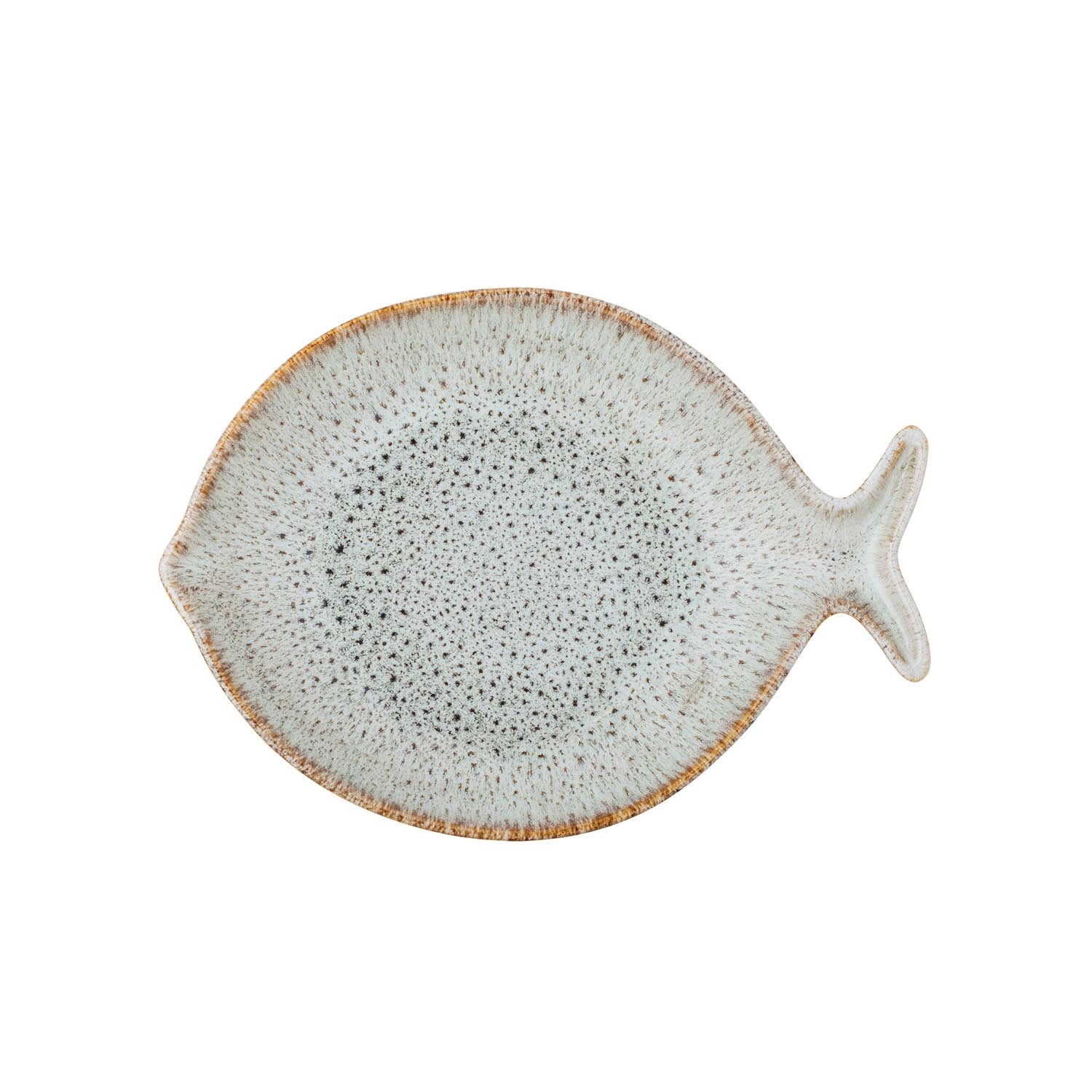 Fleur Servierplatte, Natur, Steingut in Natur präsentiert im Onlineshop von KAQTU Design AG. Tablett ist von Creative Collection