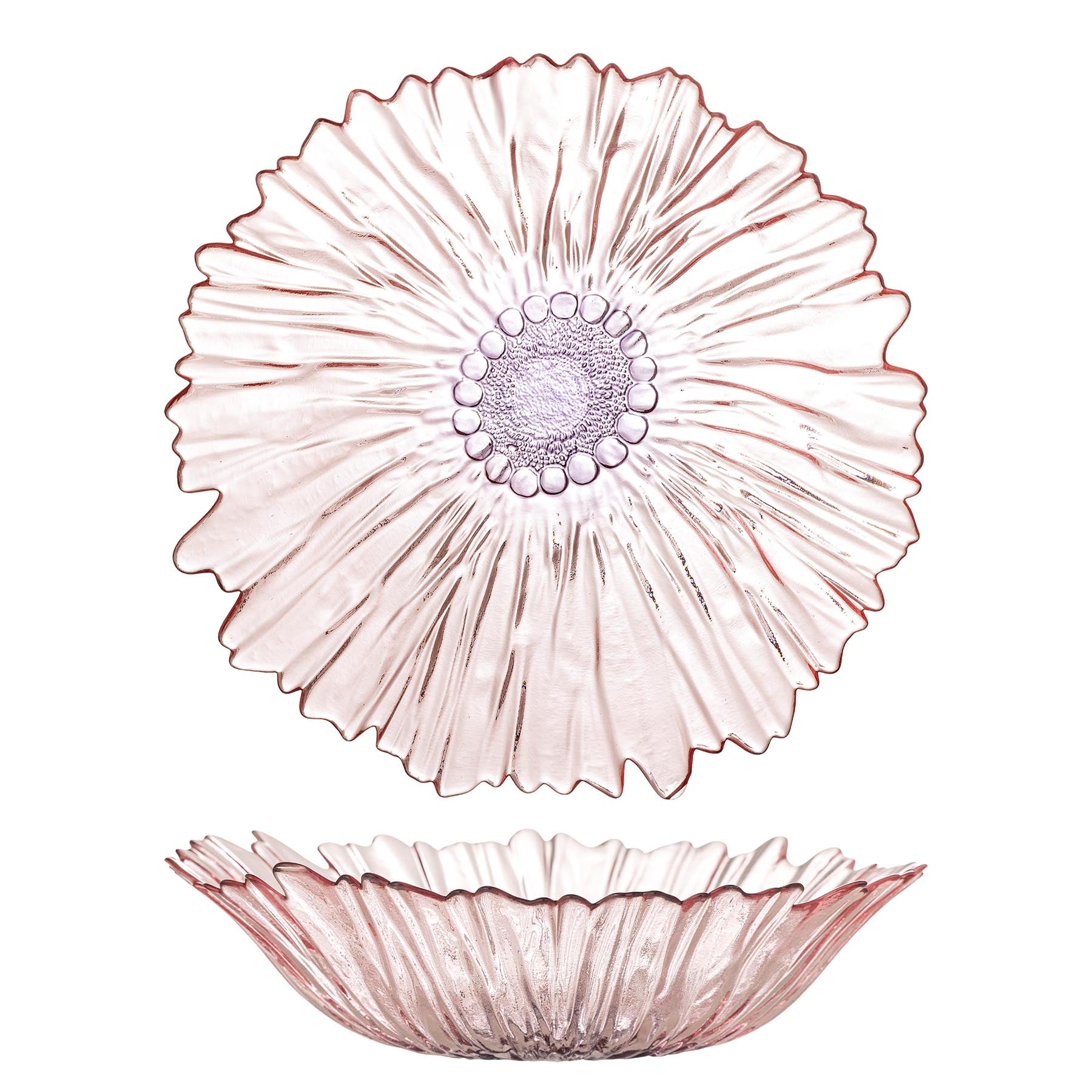 Mariko Schale, Rose, Glas in Rose präsentiert im Onlineshop von KAQTU Design AG. Schale ist von Bloomingville