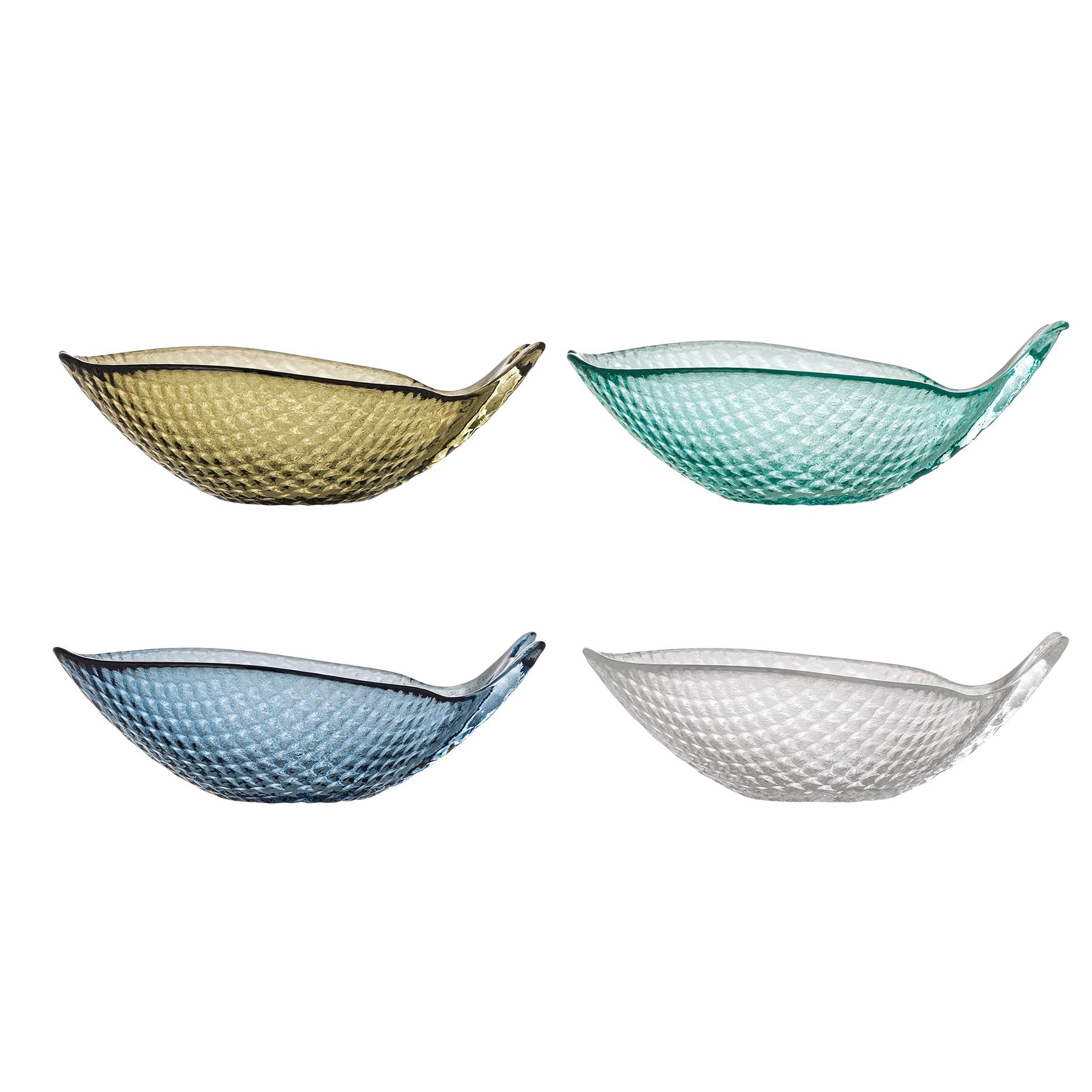 Yuta Schale, Bunt, Glas in Multi präsentiert im Onlineshop von KAQTU Design AG. Schale ist von Creative Collection
