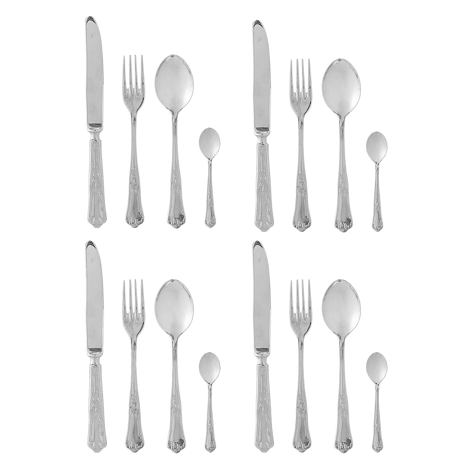 Tilly Besteck, Silber, Edelstahl in Silber präsentiert im Onlineshop von KAQTU Design AG. Geschirr ist von Creative Collection