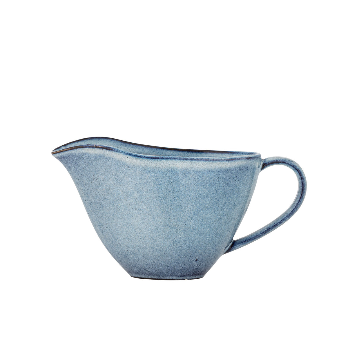 Sandrine Sauciere, Blau, Steingut in Blau präsentiert im Onlineshop von KAQTU Design AG. Milchkanne / Saucier ist von Bloomingville