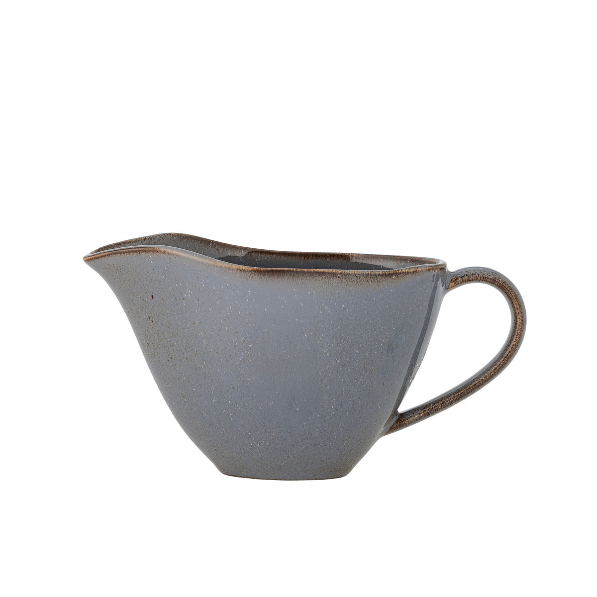 Sandrine Sauciere, Grau, Steingut in Grau präsentiert im Onlineshop von KAQTU Design AG. Milchkanne / Saucier ist von Bloomingville