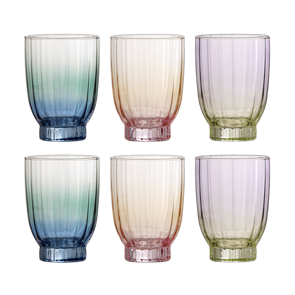 Nicoline Trinkglas, Bunt, Glas in Multi präsentiert im Onlineshop von KAQTU Design AG. Glas ist von Bloomingville
