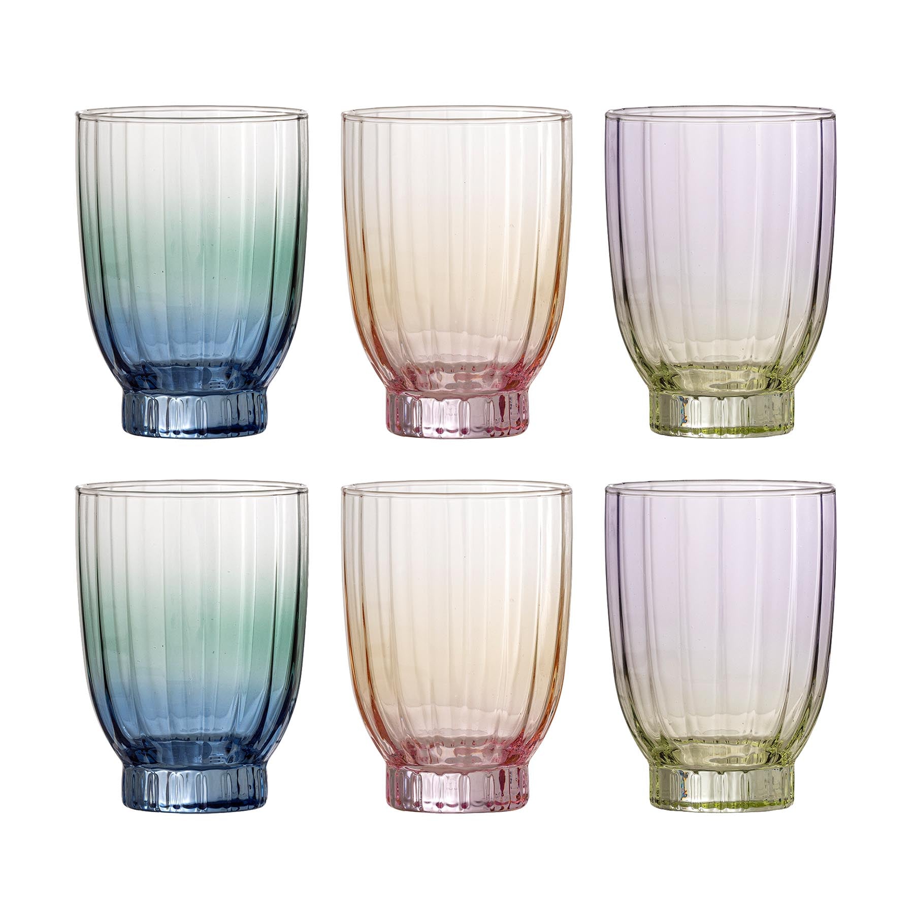 Nicoline Trinkglas, Bunt, Glas in Multi präsentiert im Onlineshop von KAQTU Design AG. Glas ist von Bloomingville