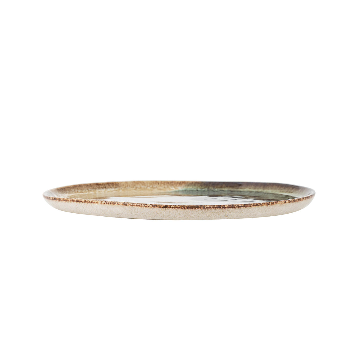 Jules Teller, Grün, Steingut in Green präsentiert im Onlineshop von KAQTU Design AG. Teller ist von Bloomingville