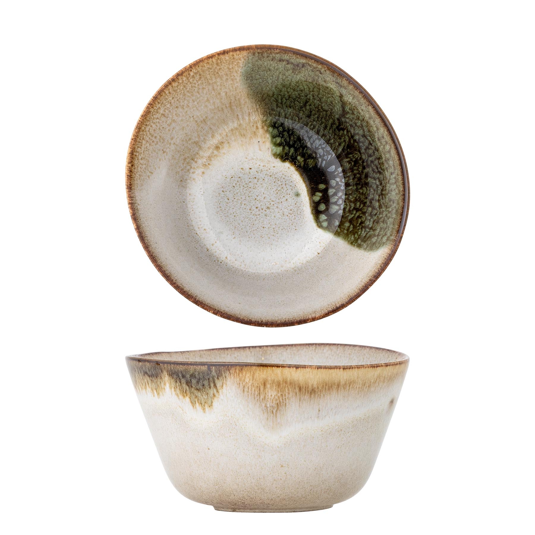 Jules Schale, Grün, Steingut in Green präsentiert im Onlineshop von KAQTU Design AG. Schale ist von Bloomingville