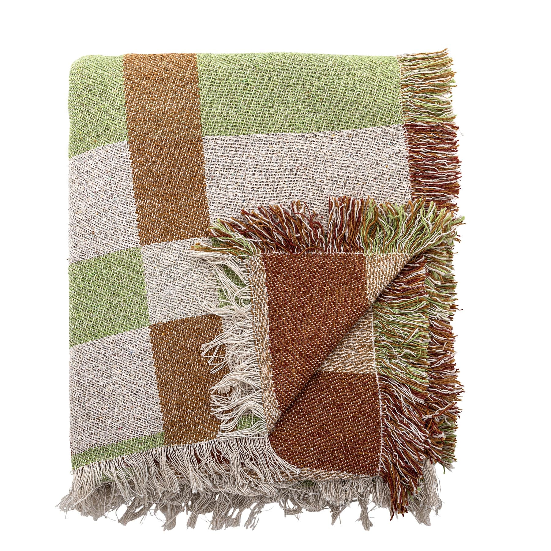 Galvin Decke, Bunt, Recycelte Baumwolle in Multi präsentiert im Onlineshop von KAQTU Design AG. Bettüberwurf ist von Bloomingville