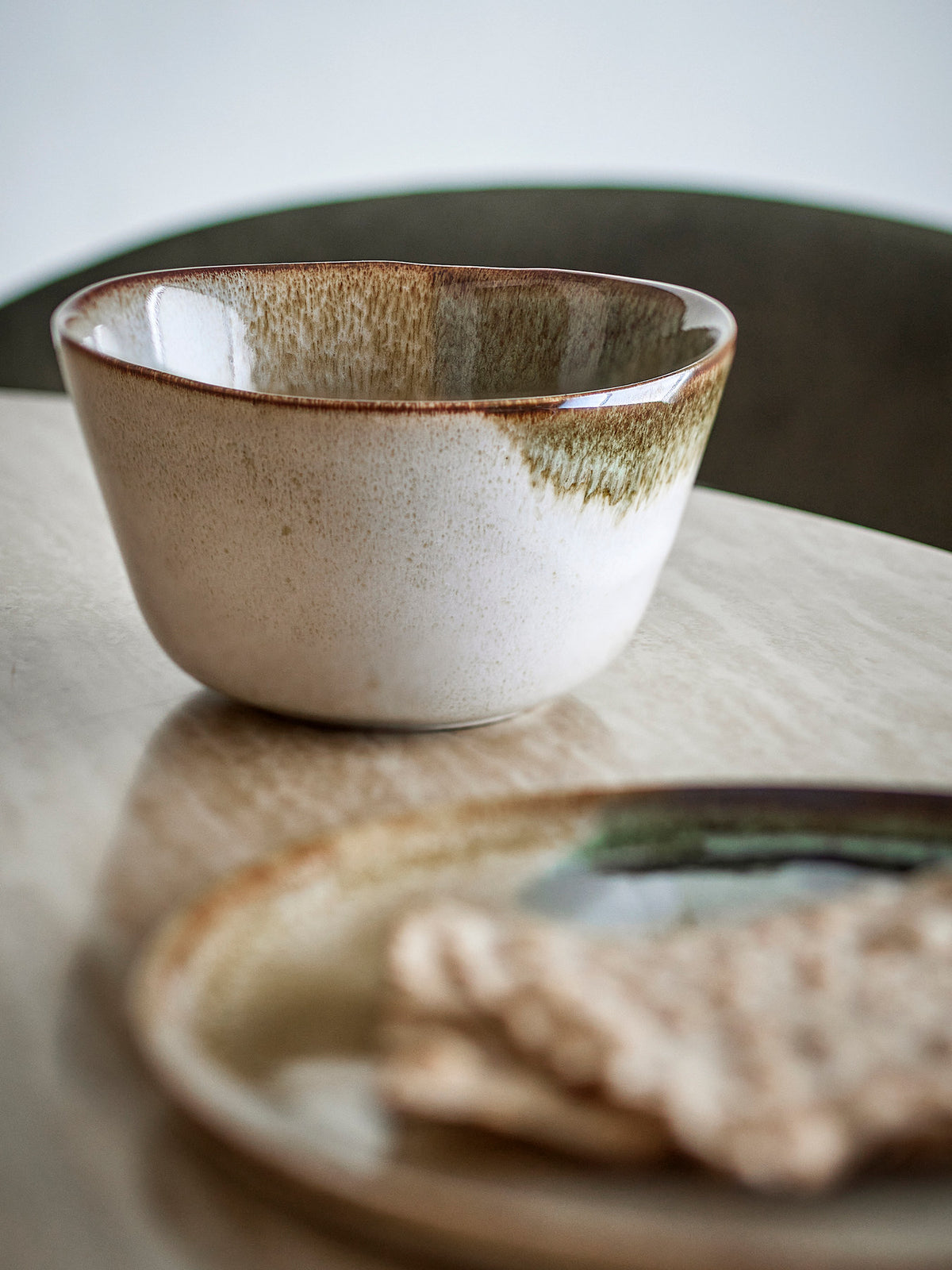 Jules Frühstück Set, Grün, Steingut in Green präsentiert im Onlineshop von KAQTU Design AG. Geschirr ist von Bloomingville