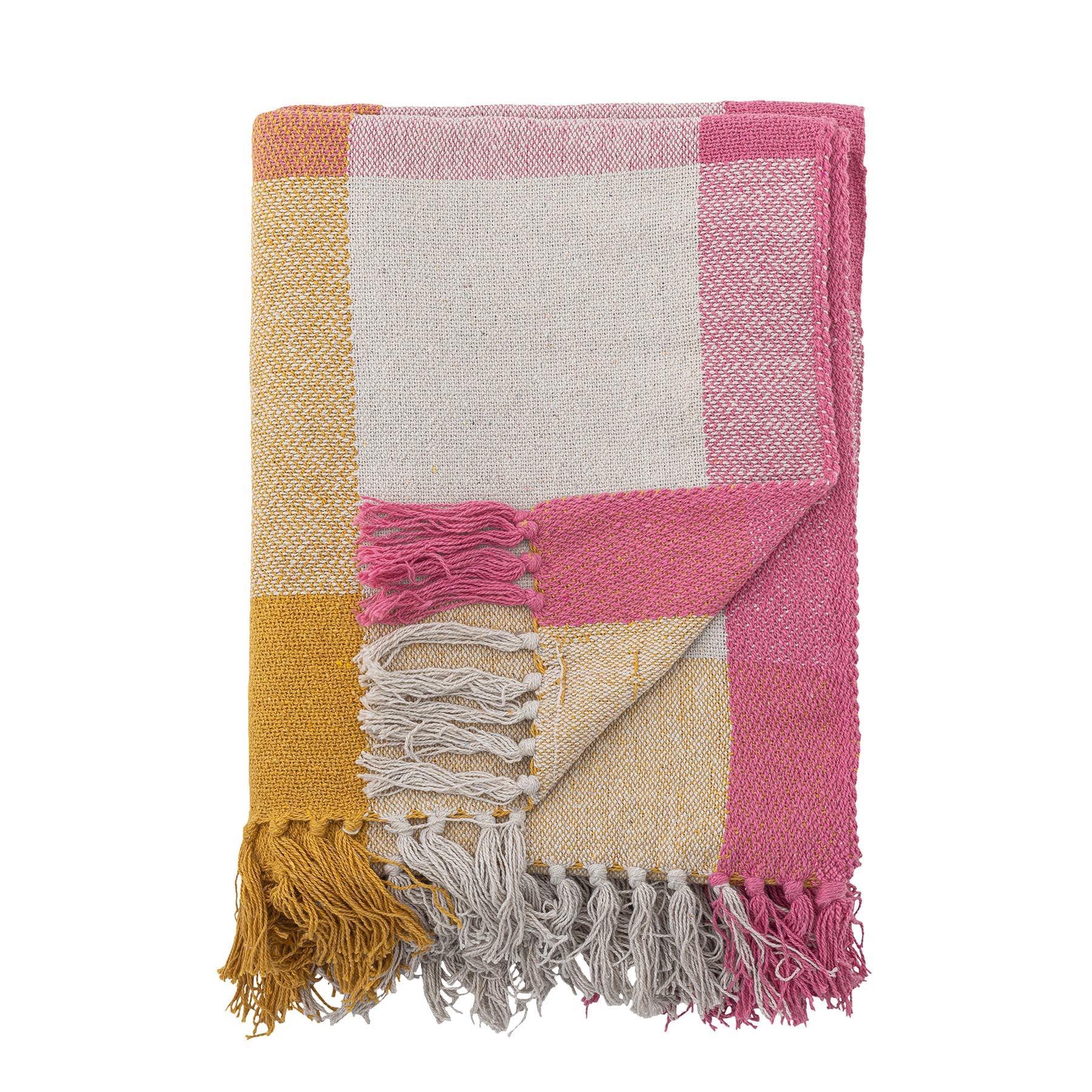 Hadley Decke, Bunt, Recycelte Baumwolle in Multi präsentiert im Onlineshop von KAQTU Design AG. Bettüberwurf ist von Creative Collection