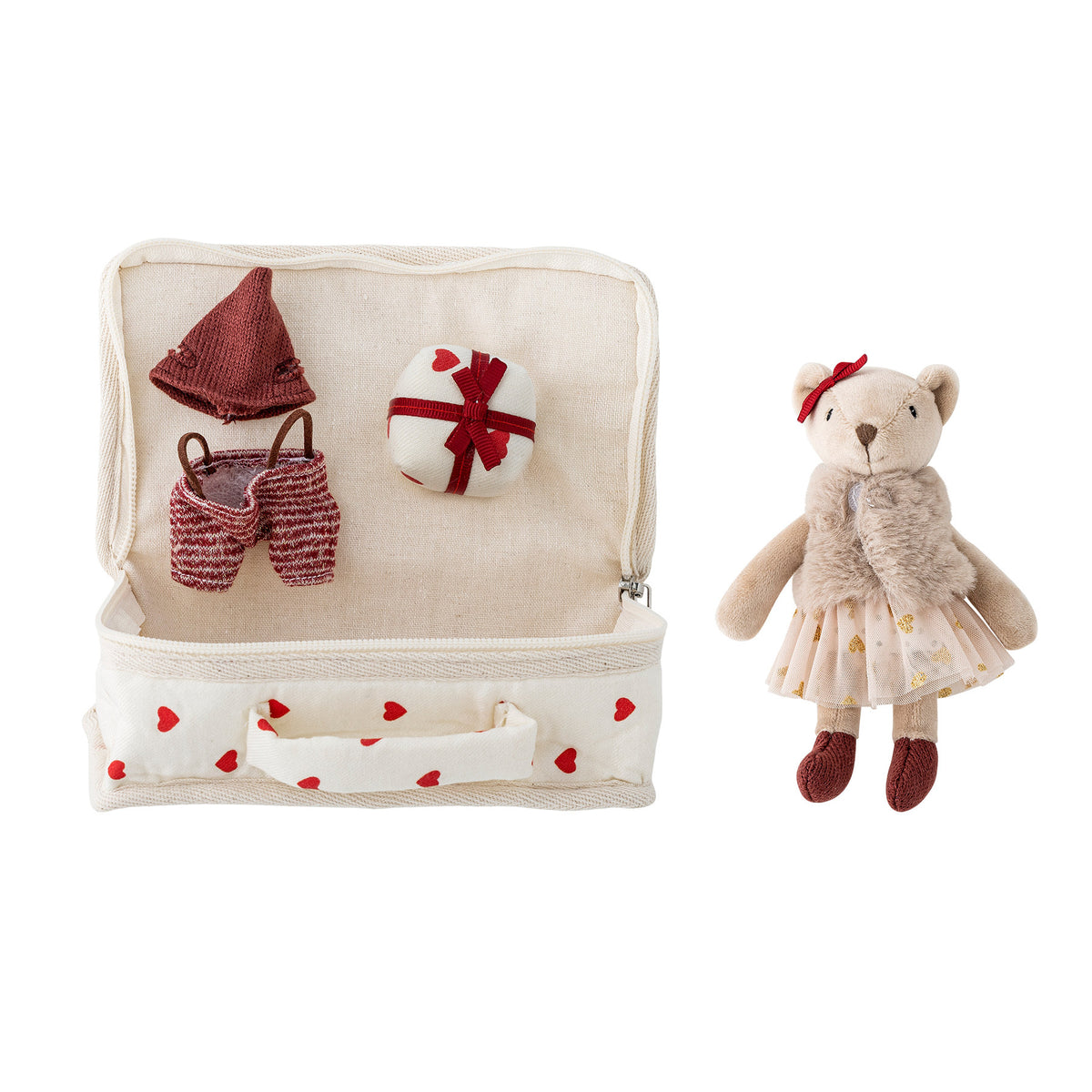 Lara Puppe, Bunt, Baumwolle in Multi präsentiert im Onlineshop von KAQTU Design AG. Zelt Kids ist von Bloomingville Mini