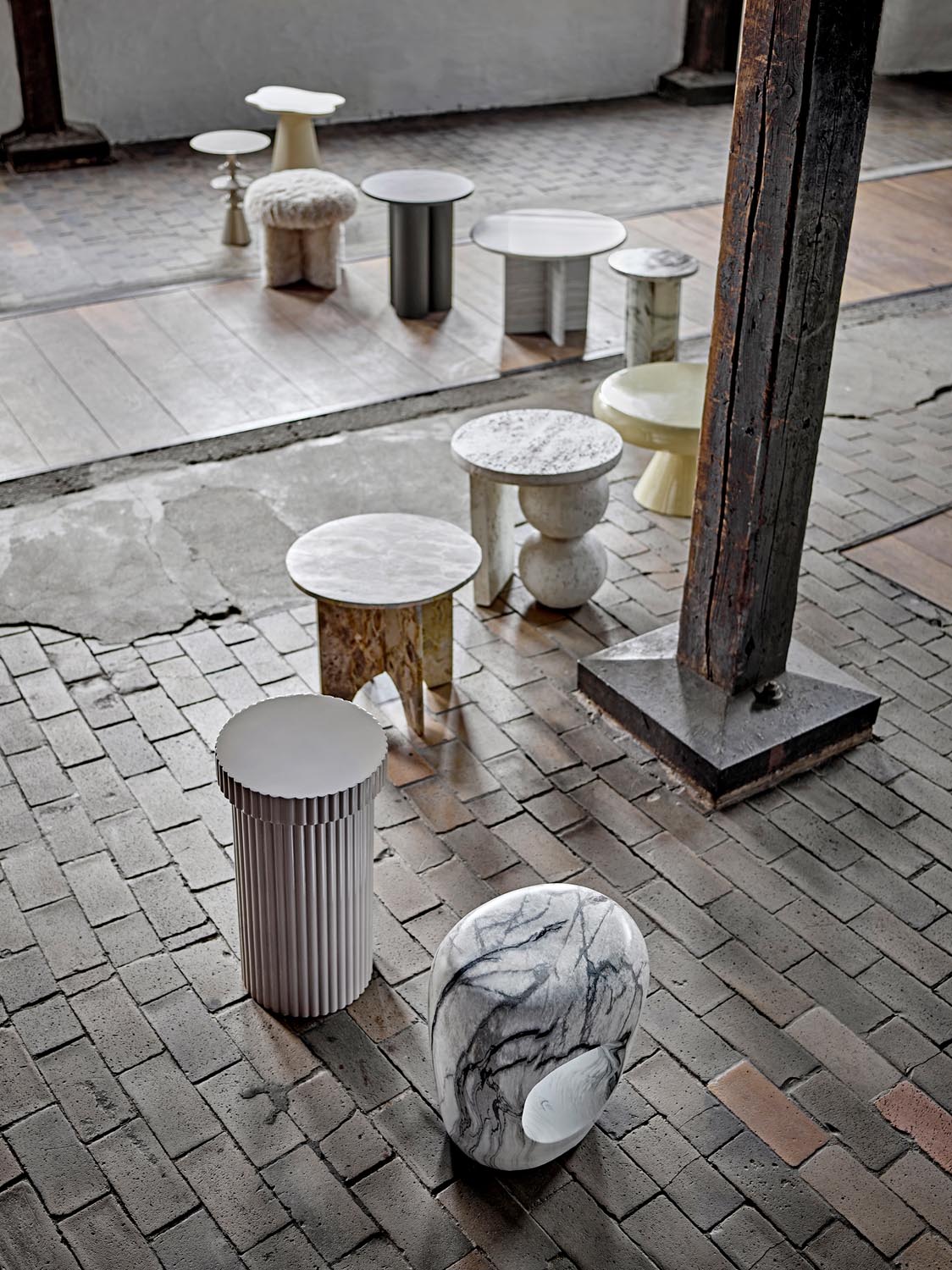 Bard Beistelltisch, Natur, Steingut in Nature präsentiert im Onlineshop von KAQTU Design AG. Standregal ist von Bloomingville
