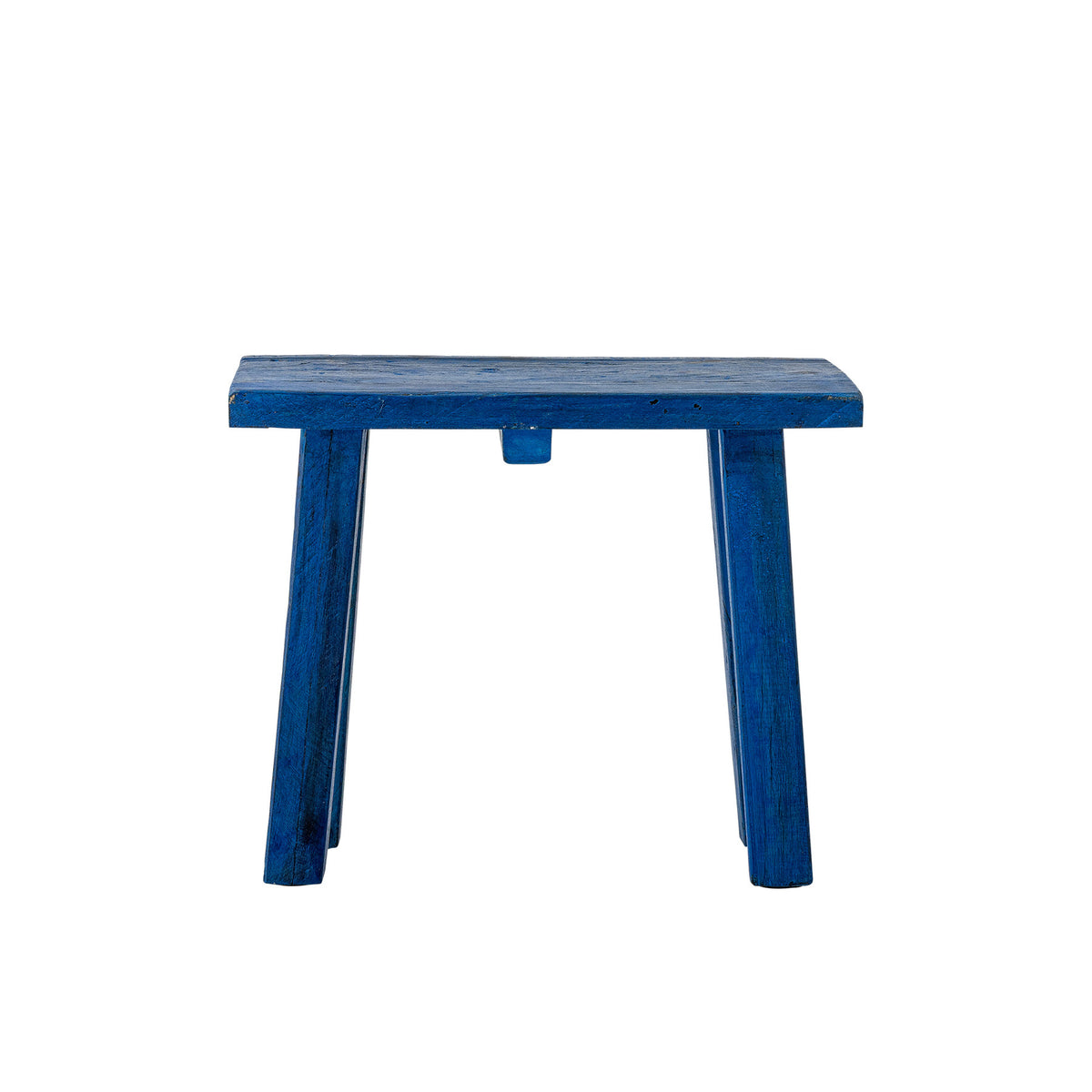 Porir Sockel, Blau, Recyceltes Holz in Blue präsentiert im Onlineshop von KAQTU Design AG. Kunstgegenstände ist von Creative Collection