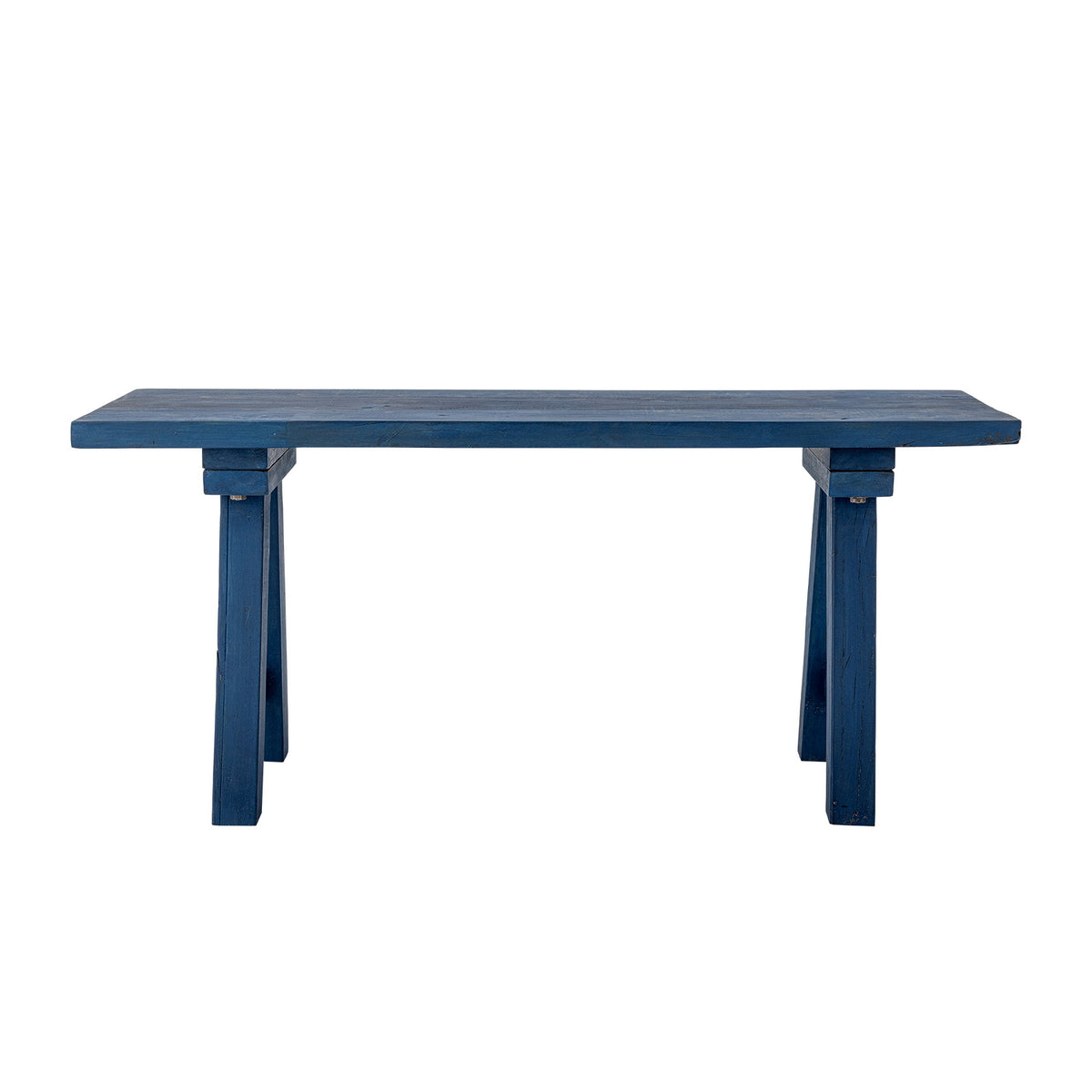 Porir Bank, Blau, Recyceltes Holz in Blue präsentiert im Onlineshop von KAQTU Design AG. Sitzbank ist von Creative Collection