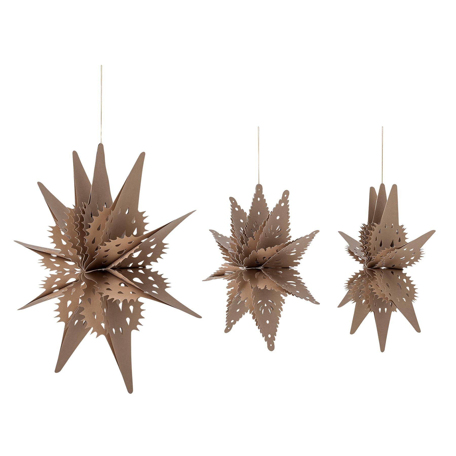 Ilo Stern, Braun, FSC®Mix, Paper in Brown präsentiert im Onlineshop von KAQTU Design AG. Kunstgegenstände ist von Bloomingville