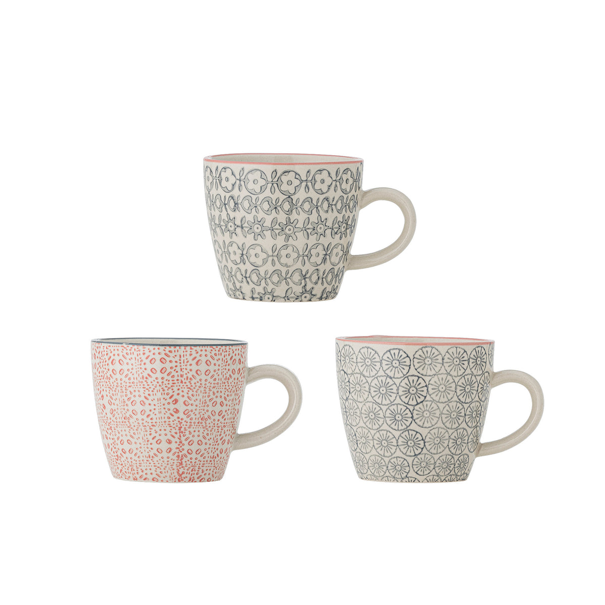 Cécile Tasse, Bunt, Steingut in Multi präsentiert im Onlineshop von KAQTU Design AG. Tasse ist von Bloomingville