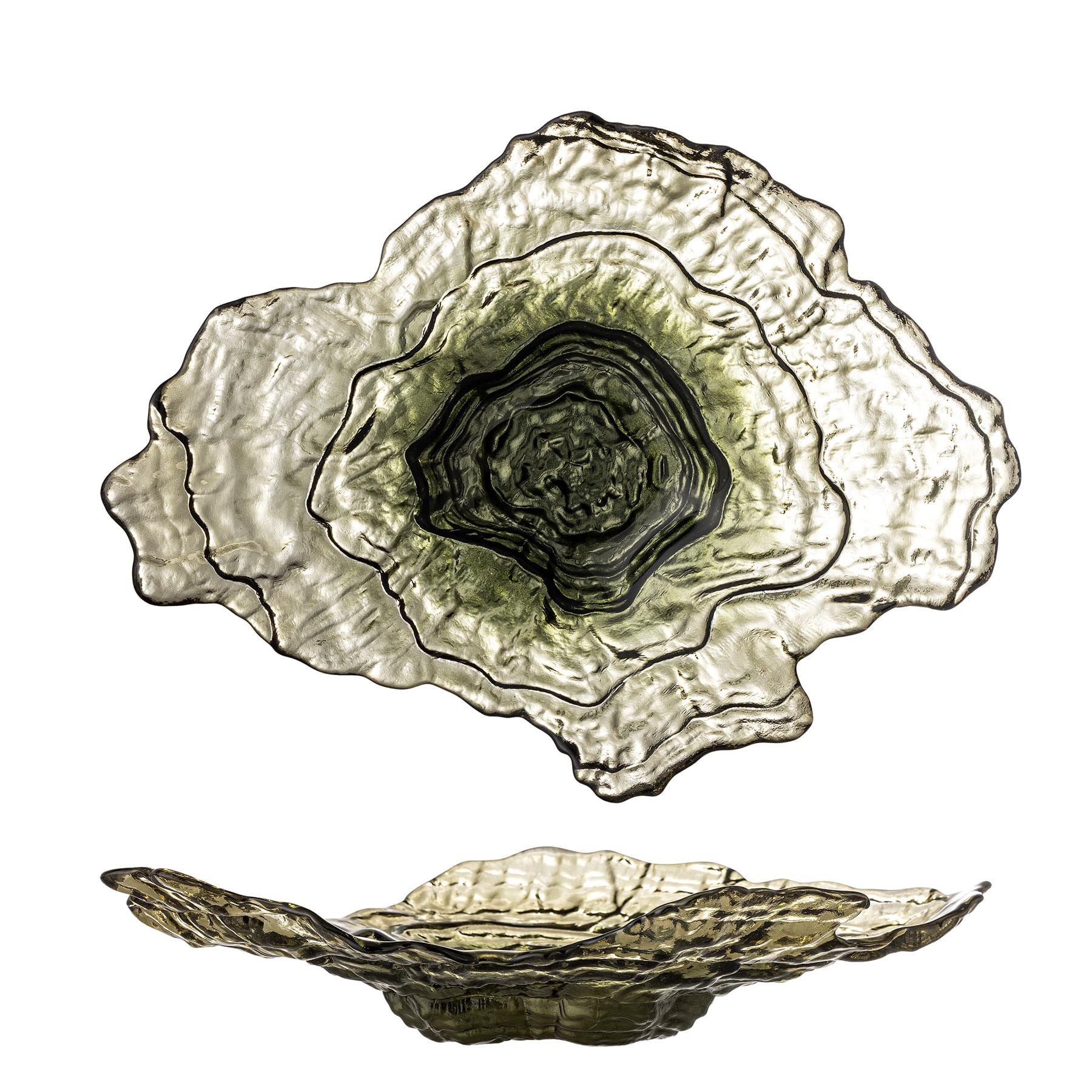 Aiku Schale, Grün, Glas in Green präsentiert im Onlineshop von KAQTU Design AG. Schale ist von Bloomingville