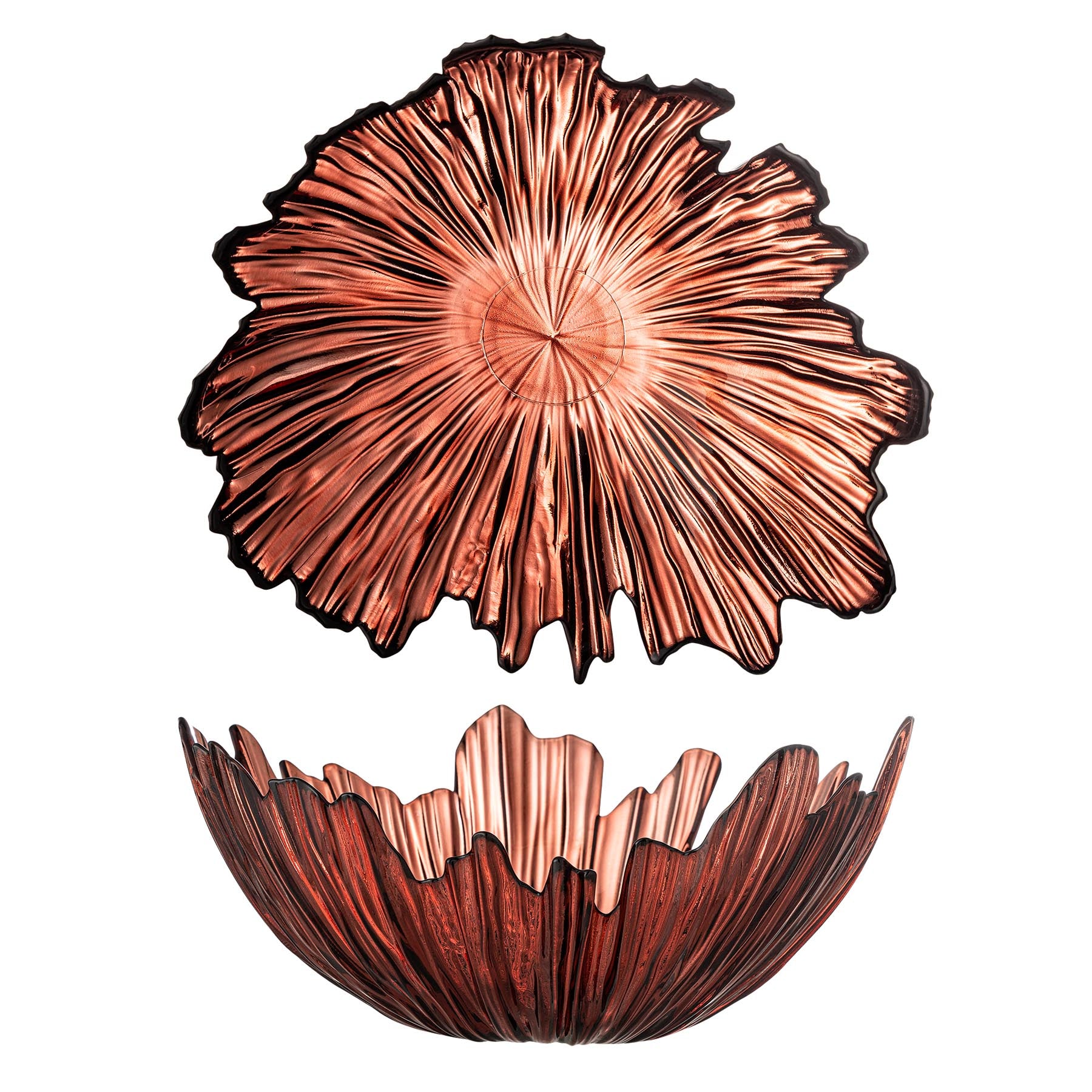 Aila Schale, Rot, Glas in Red präsentiert im Onlineshop von KAQTU Design AG. Schale ist von Bloomingville