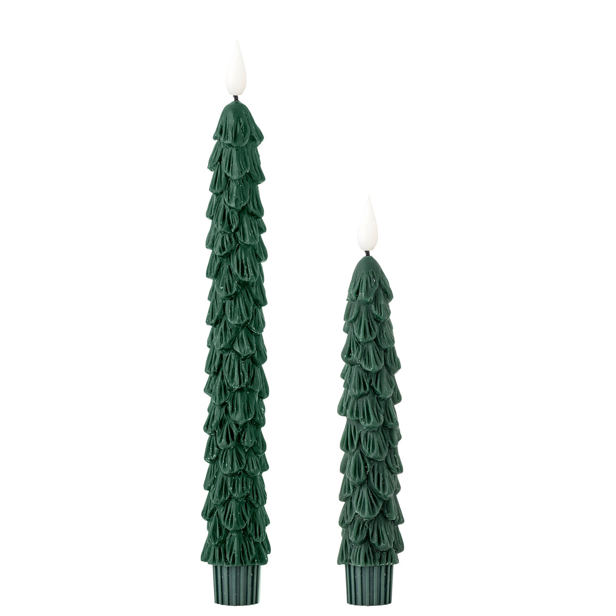 Ponza LED Candle, Grün, Paraffine in Green präsentiert im Onlineshop von KAQTU Design AG. Kerzen ist von Bloomingville