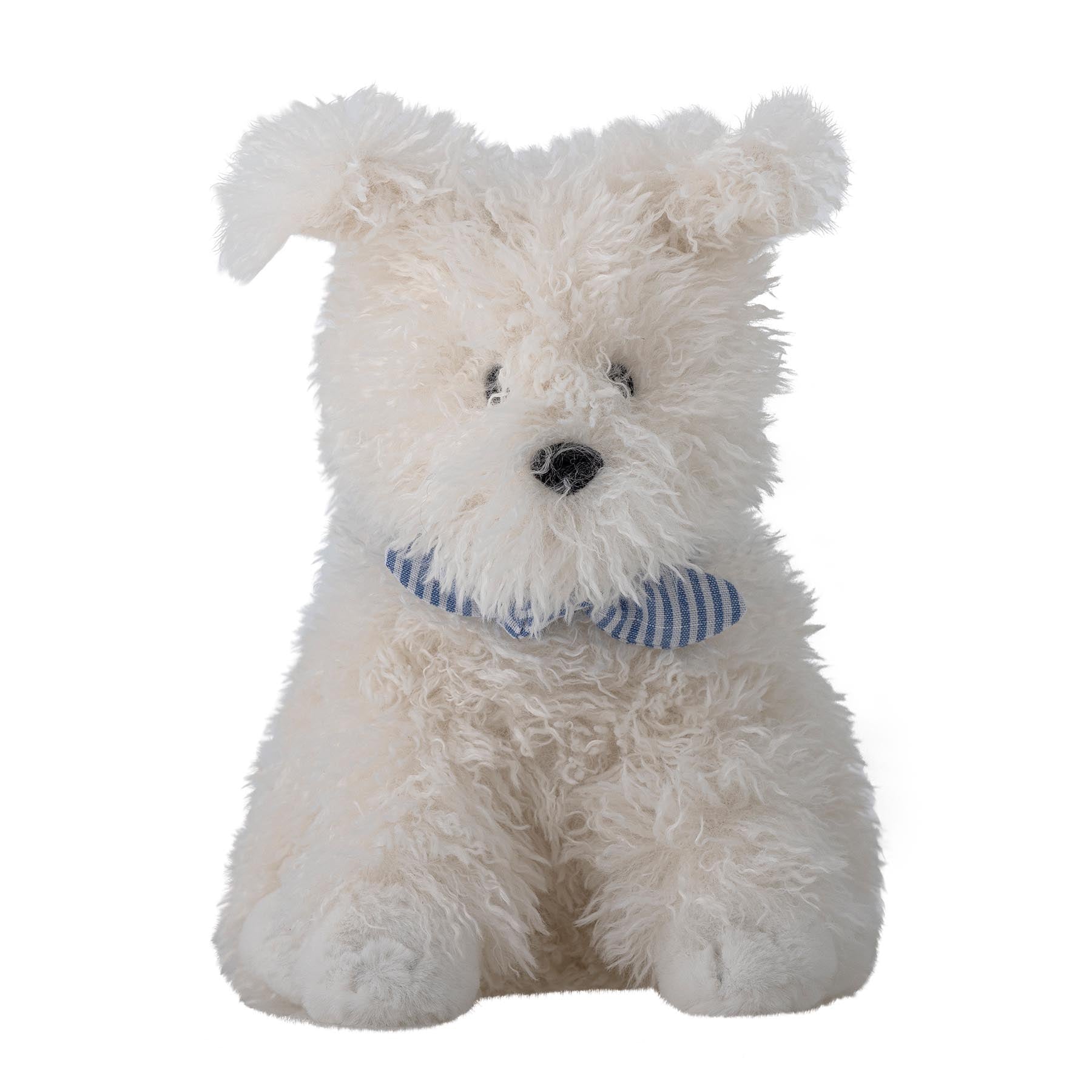 Tito Plüschtier, Weiß, Polyester in White präsentiert im Onlineshop von KAQTU Design AG. Zelt Kids ist von Bloomingville Mini