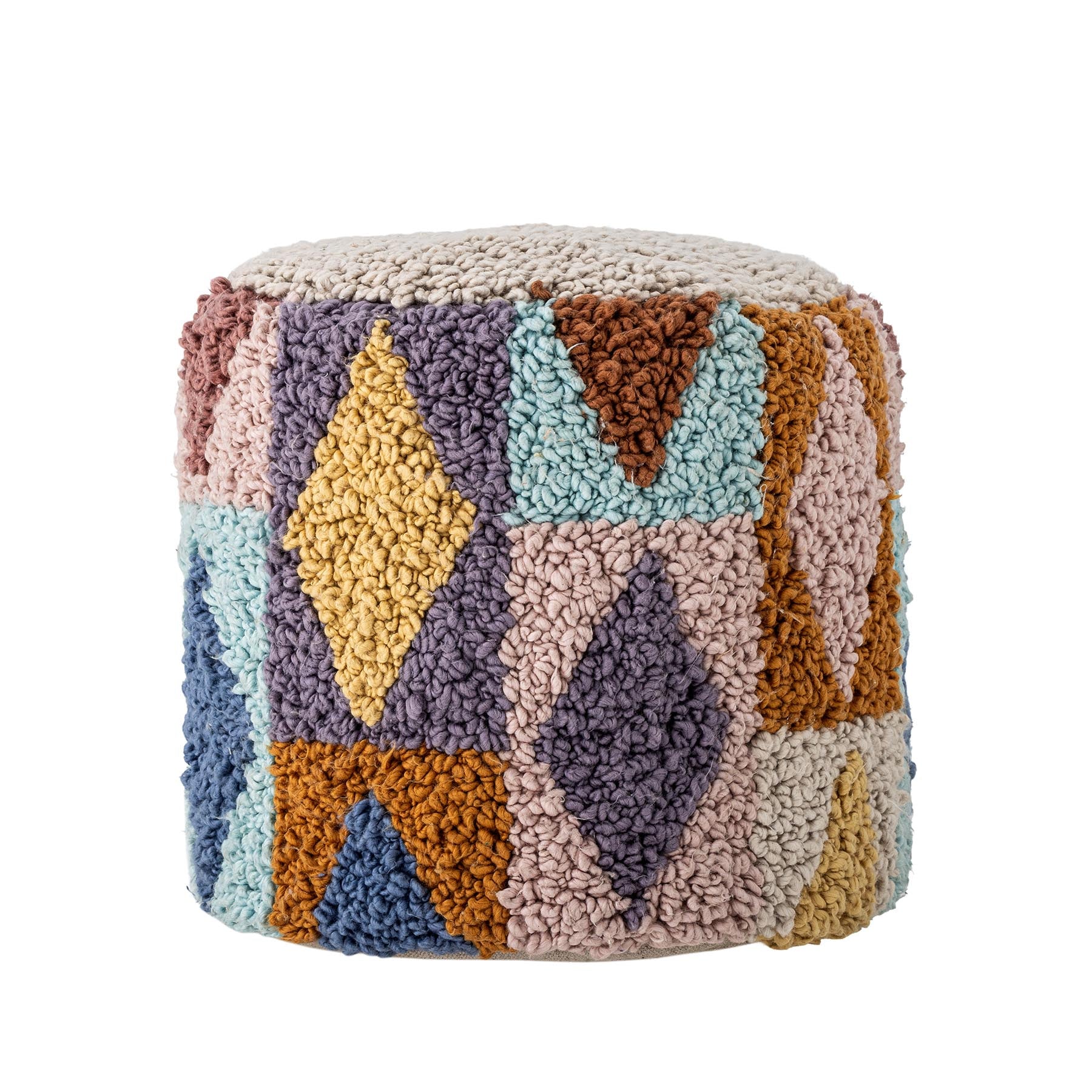 Miaki Pouf, Bunt, Baumwolle in Multi präsentiert im Onlineshop von KAQTU Design AG. Pouf ist von Bloomingville Mini