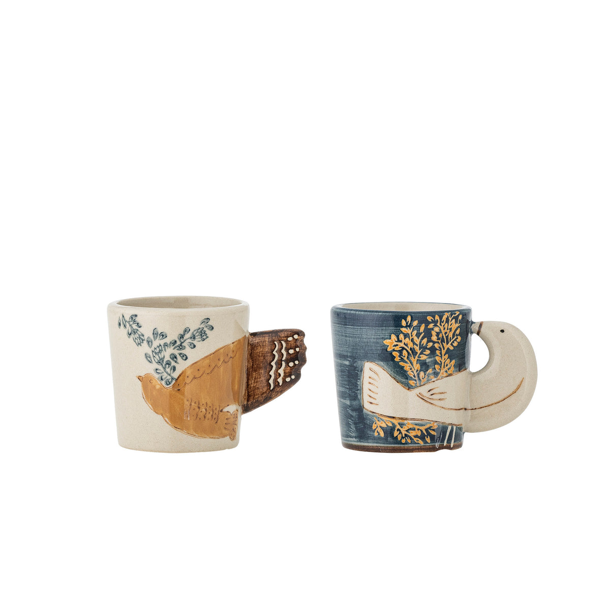 Hezha Espressotasse, Blau, Steingut in Blau präsentiert im Onlineshop von KAQTU Design AG. Espressotassen ist von Bloomingville