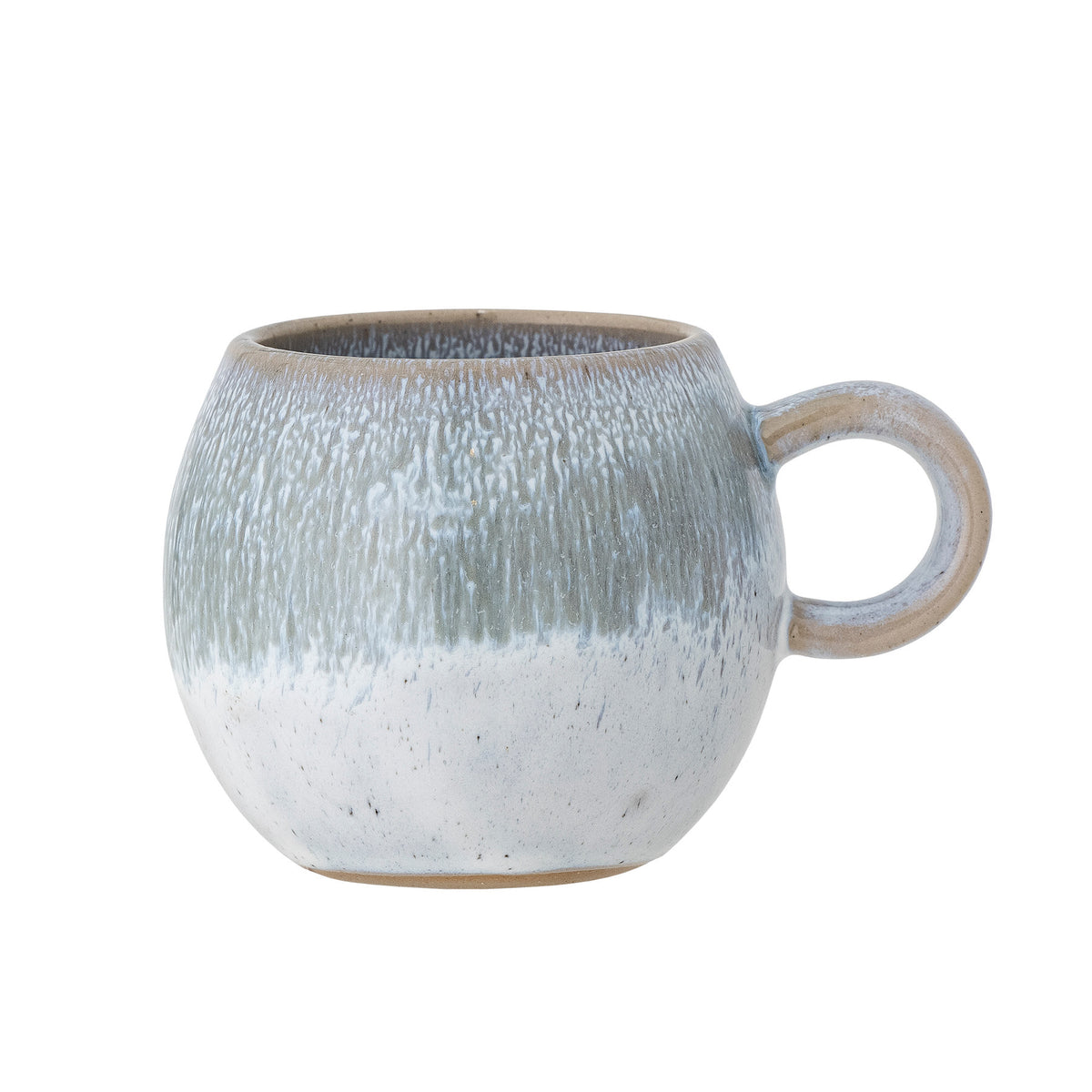 Paula Tasse, Blau, Steingut in Blau präsentiert im Onlineshop von KAQTU Design AG. Tasse ist von Bloomingville