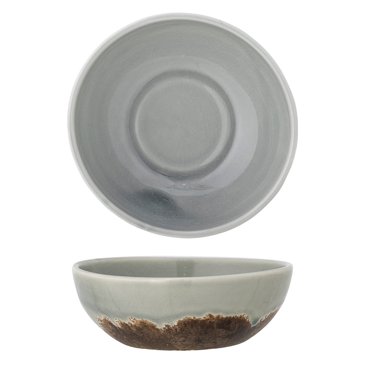 Paula Schale, Braun, Steingut in Brown präsentiert im Onlineshop von KAQTU Design AG. Schale ist von Bloomingville