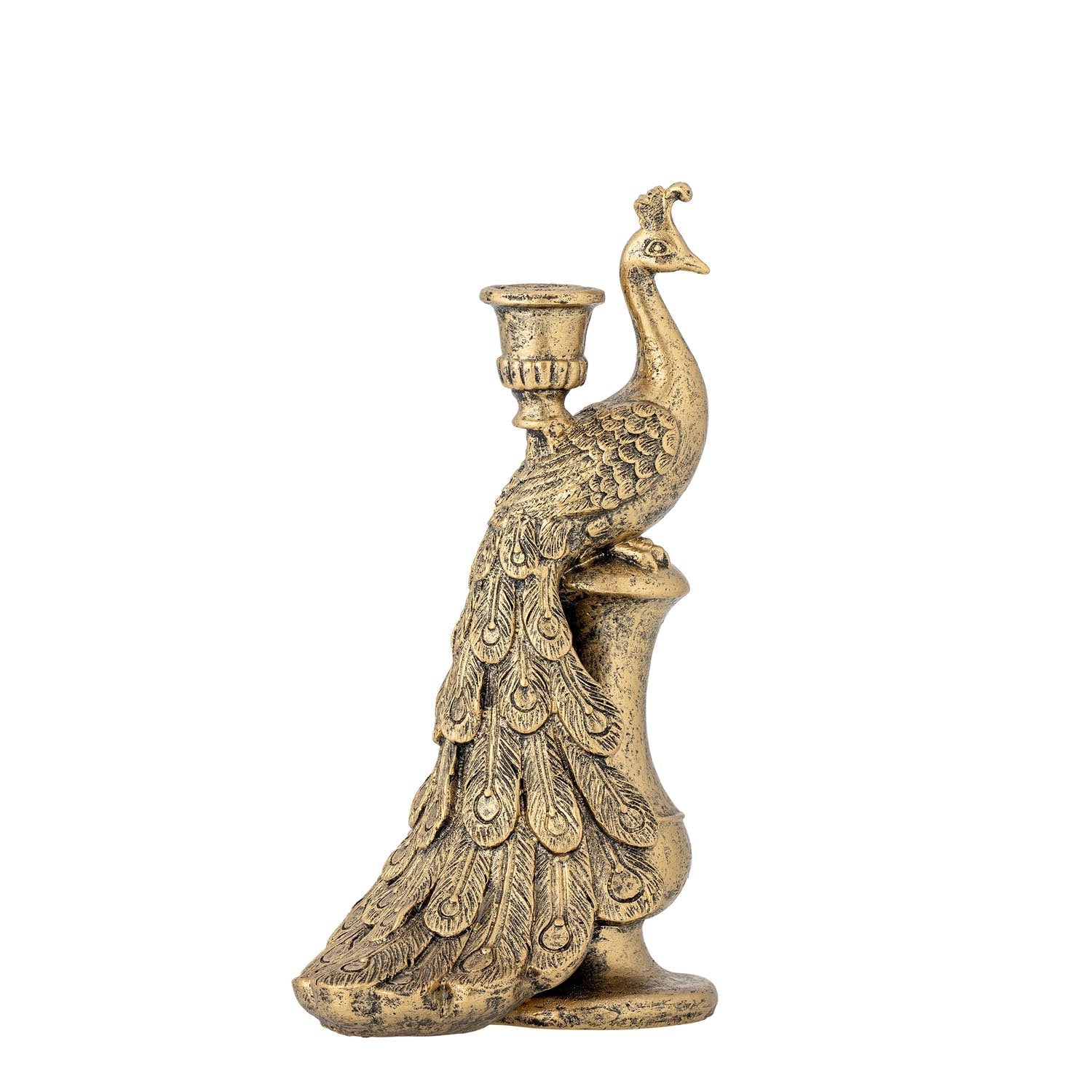 Tausi Kerzenhalter, Gold, Polyresin in Gold präsentiert im Onlineshop von KAQTU Design AG. Teelichthalter ist von Creative Collection