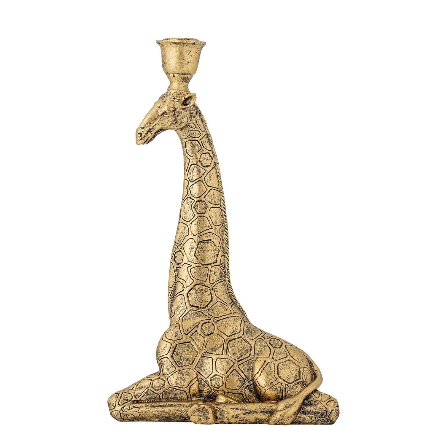Twiga Kerzenhalter, Gold, Polyresin in Gold präsentiert im Onlineshop von KAQTU Design AG. Teelichthalter ist von Creative Collection