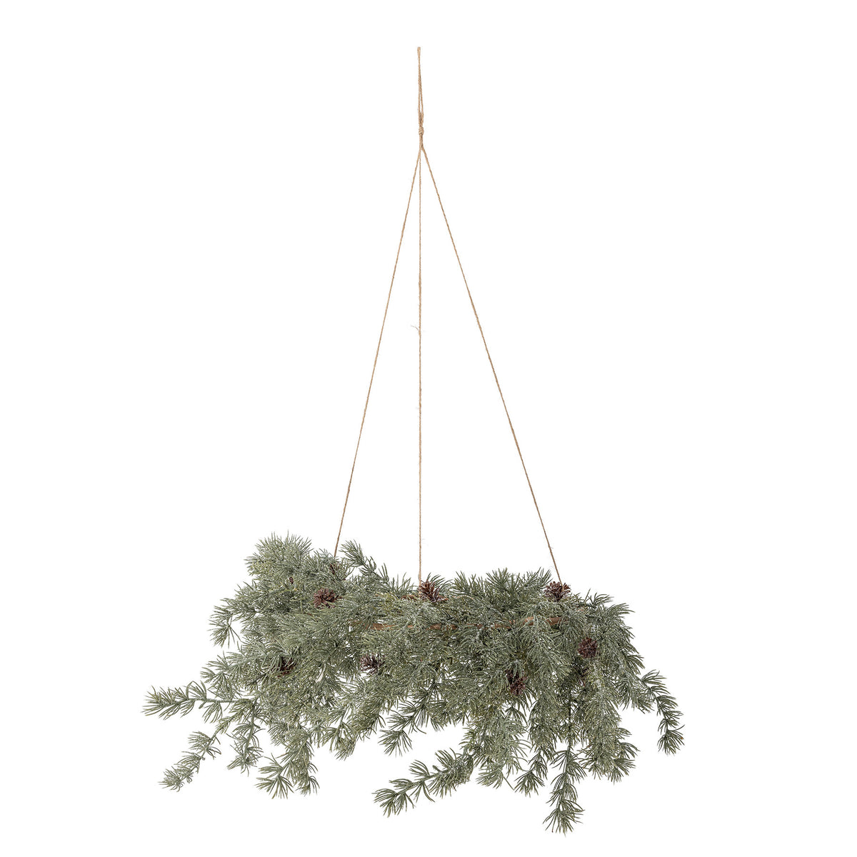 Cedar Kranz, Grün, Künstliche Blumen in Grün präsentiert im Onlineshop von KAQTU Design AG. Weihnachtskränze ist von Bloomingville